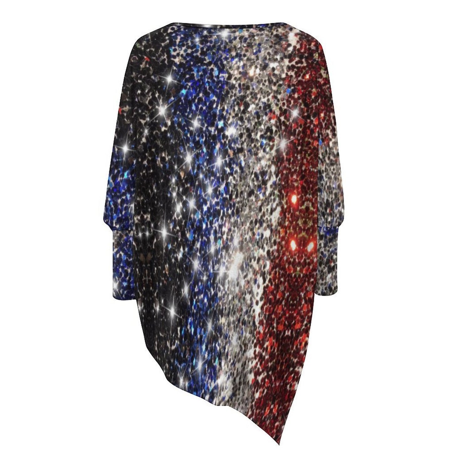 All-Over Print Women's Irregular Pullover Long Sleeve T-Shirt