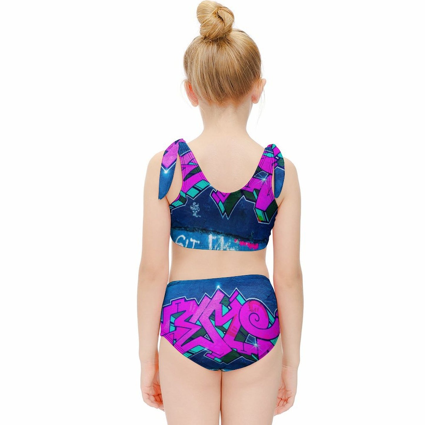 All-Over Print Children's Strappy Swimsuit