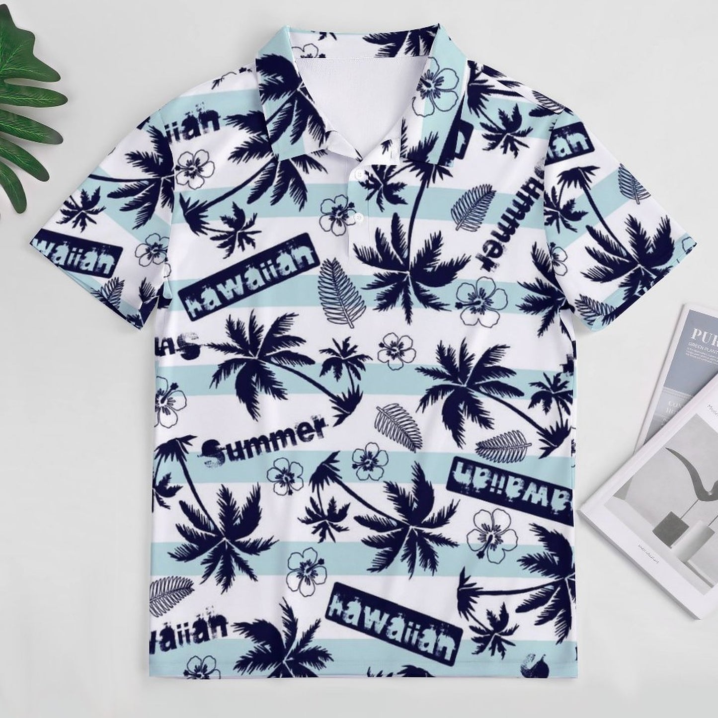 All-Over Print Women's POLO Straight Top