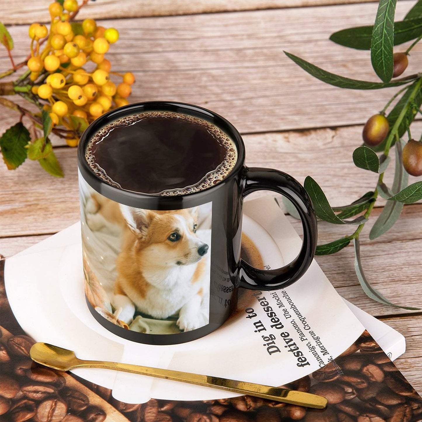 11oz Black Mug