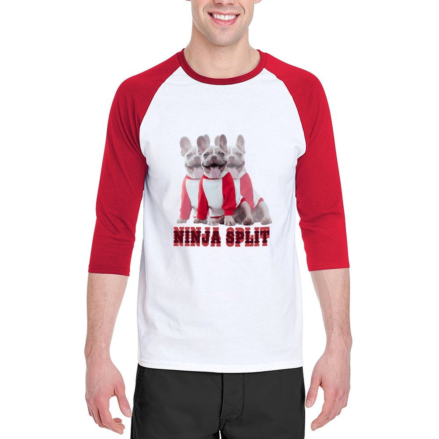 100% Cotton Men's Three Quarter Sleeve T-Shirt