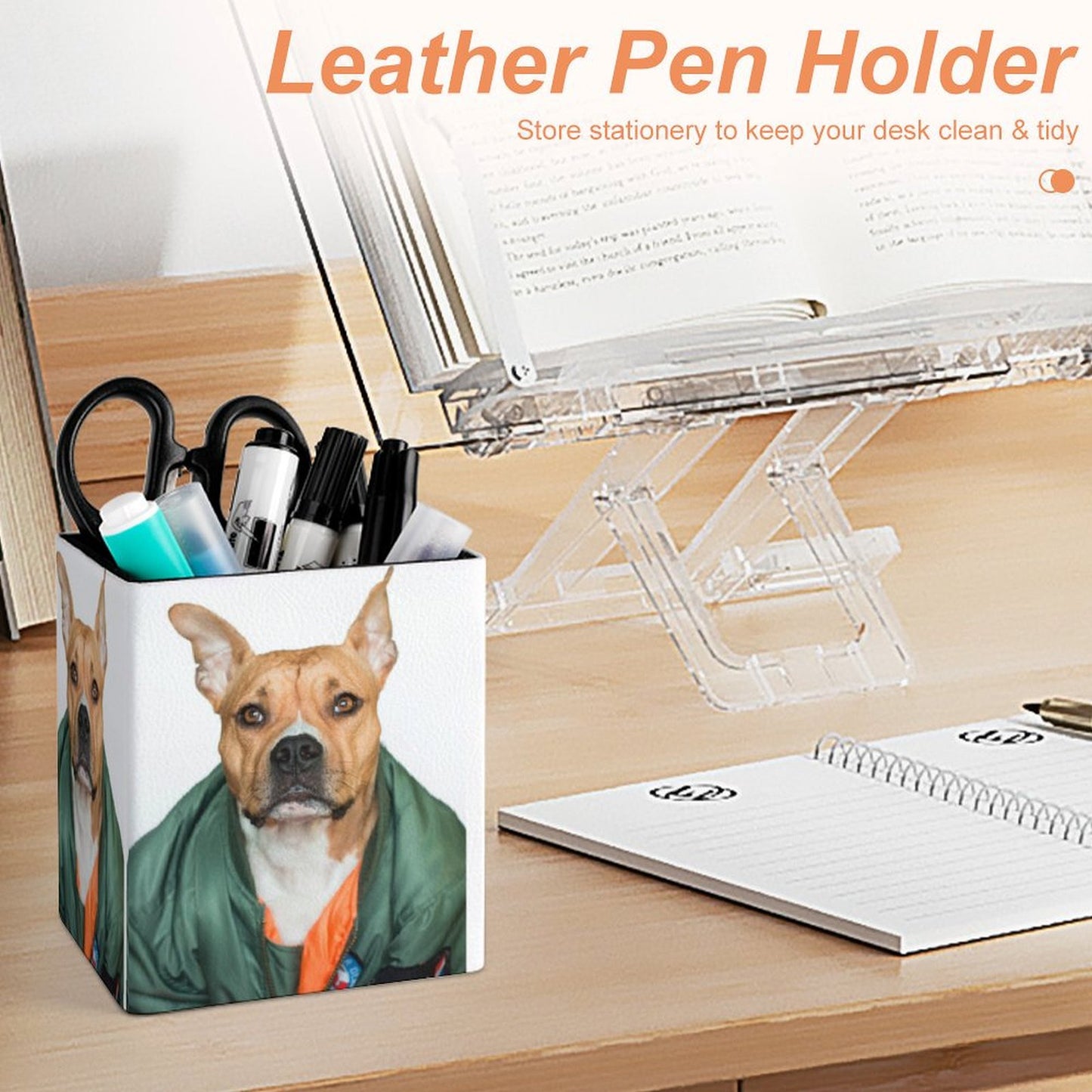 All-Over Print Square Pen Holder