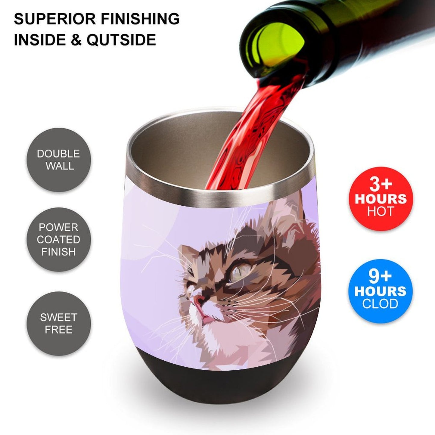 12oz Multicolor Eggshell Cup