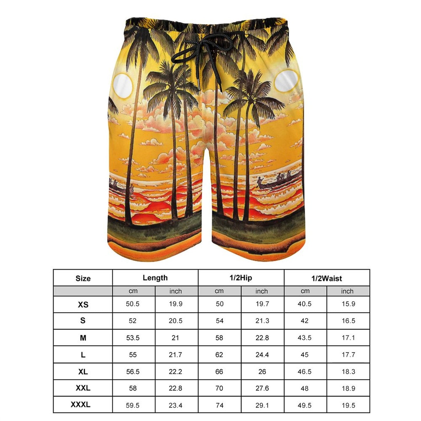 All-Over Print Men's Beach Pants (with pockets and mesh)