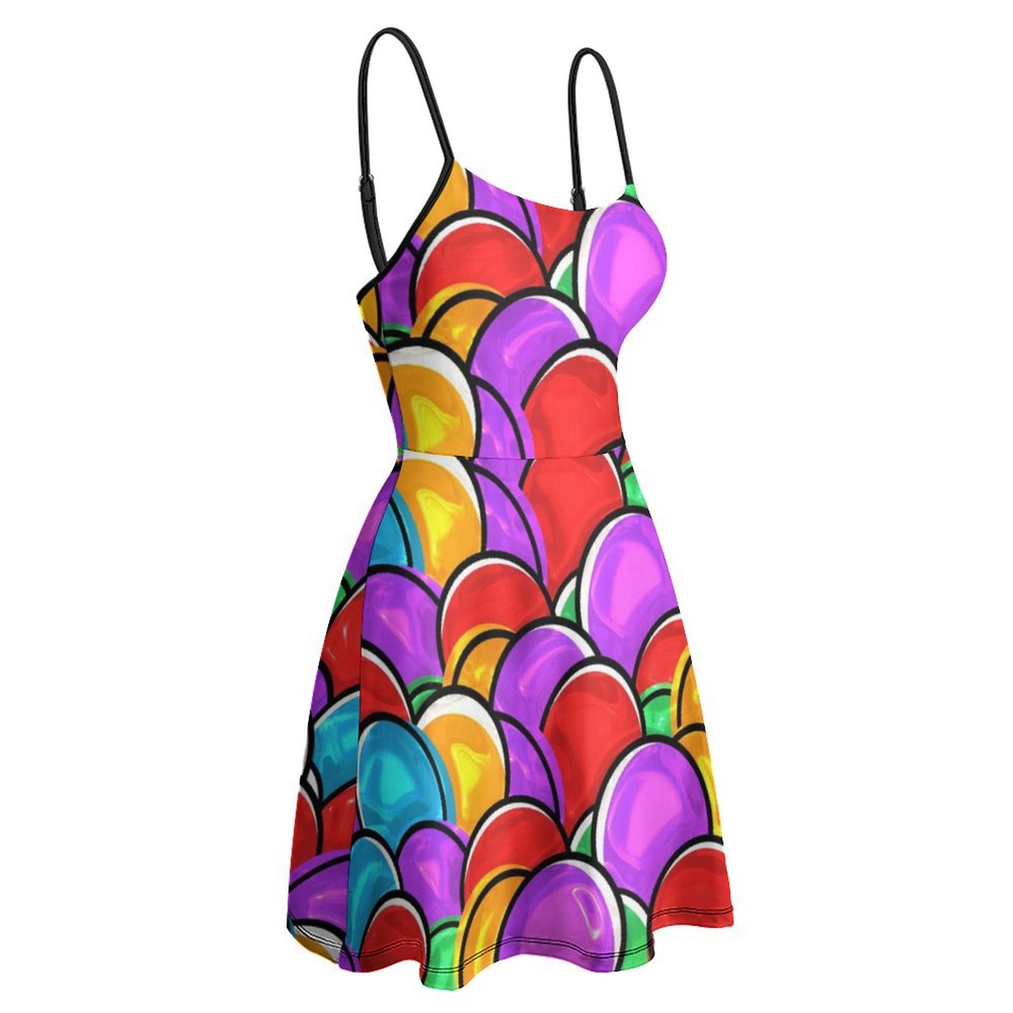 All-Over Print Women's Suspender Dress
