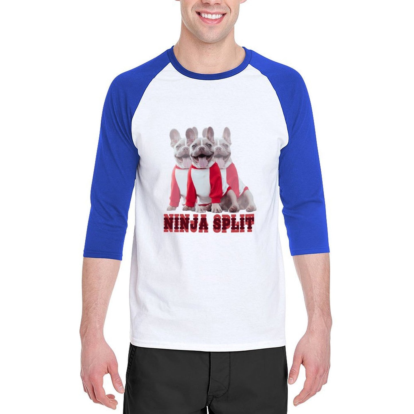 100% Cotton Men's Three Quarter Sleeve T-Shirt