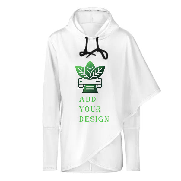 All-over Print Mid-Length Slim Fit Hoodie Sweatshirt