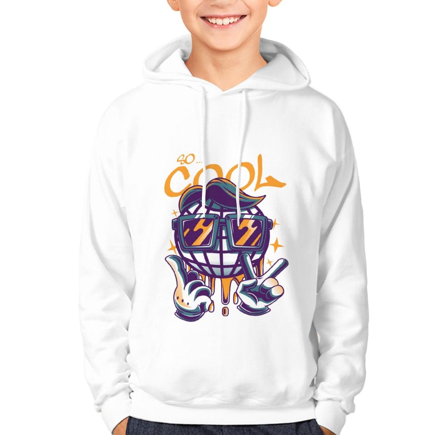 100% Cotton Teen Hoodie (no pockets/front print)