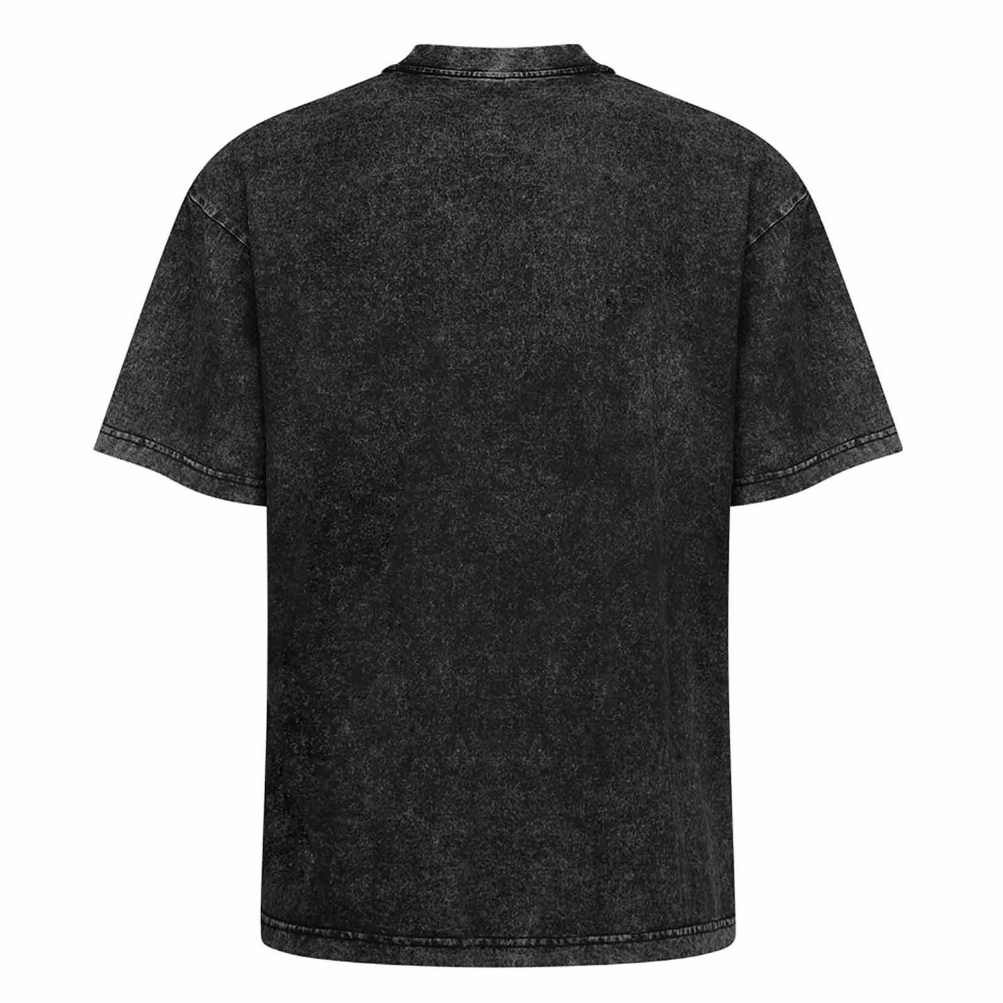 Iron on vintage wash drop shoulder t-shirt