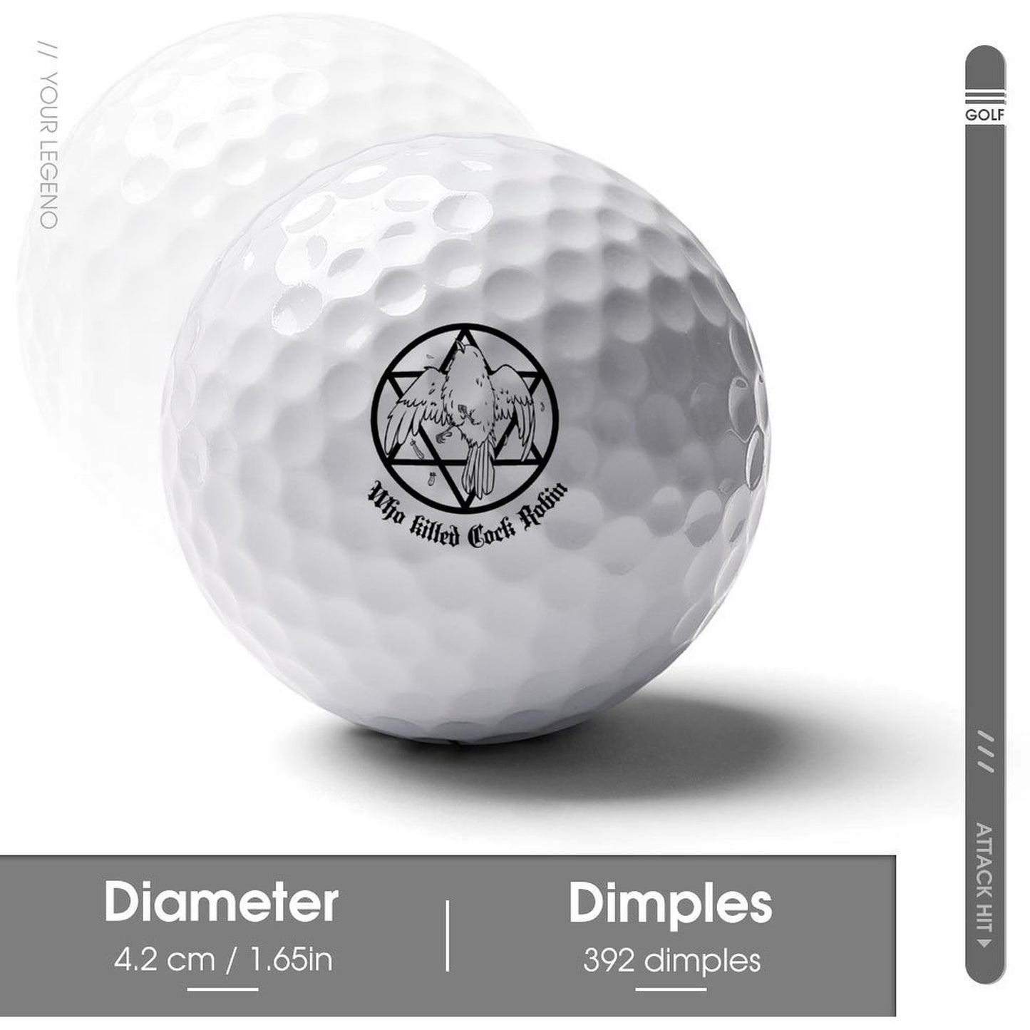 Golf Balls(front and back printing)