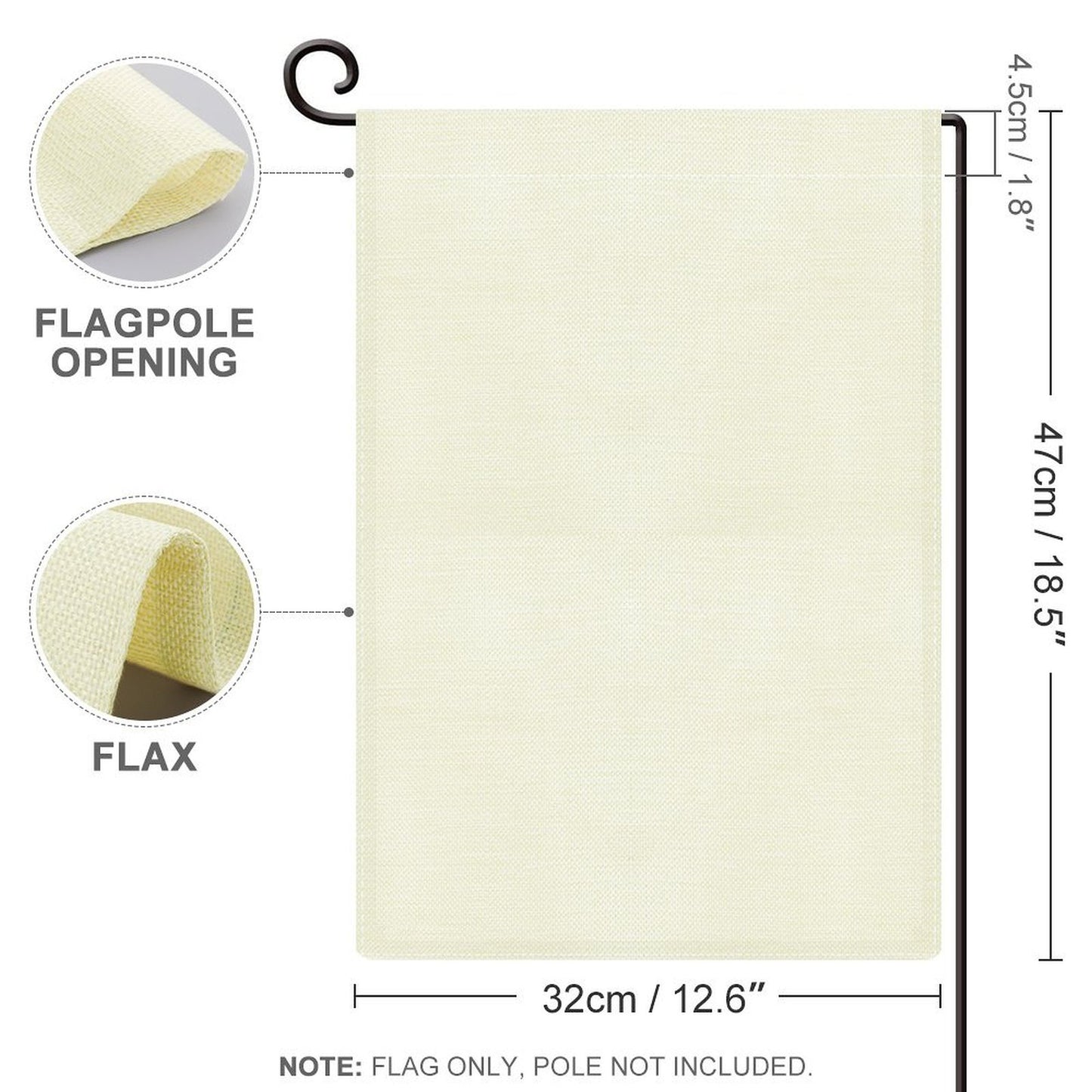 Garden Flag Linen 32*47cm