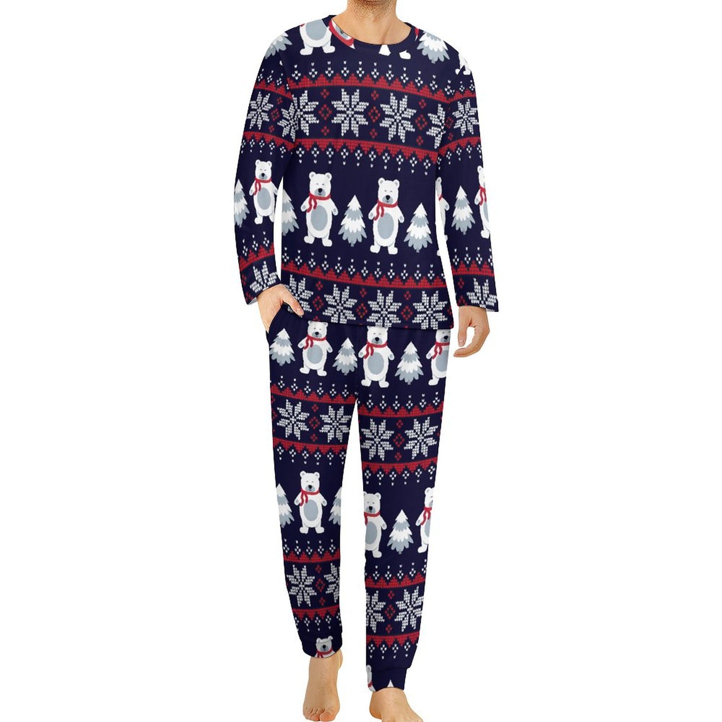 All-Over Print Men's Soft Pajama Set