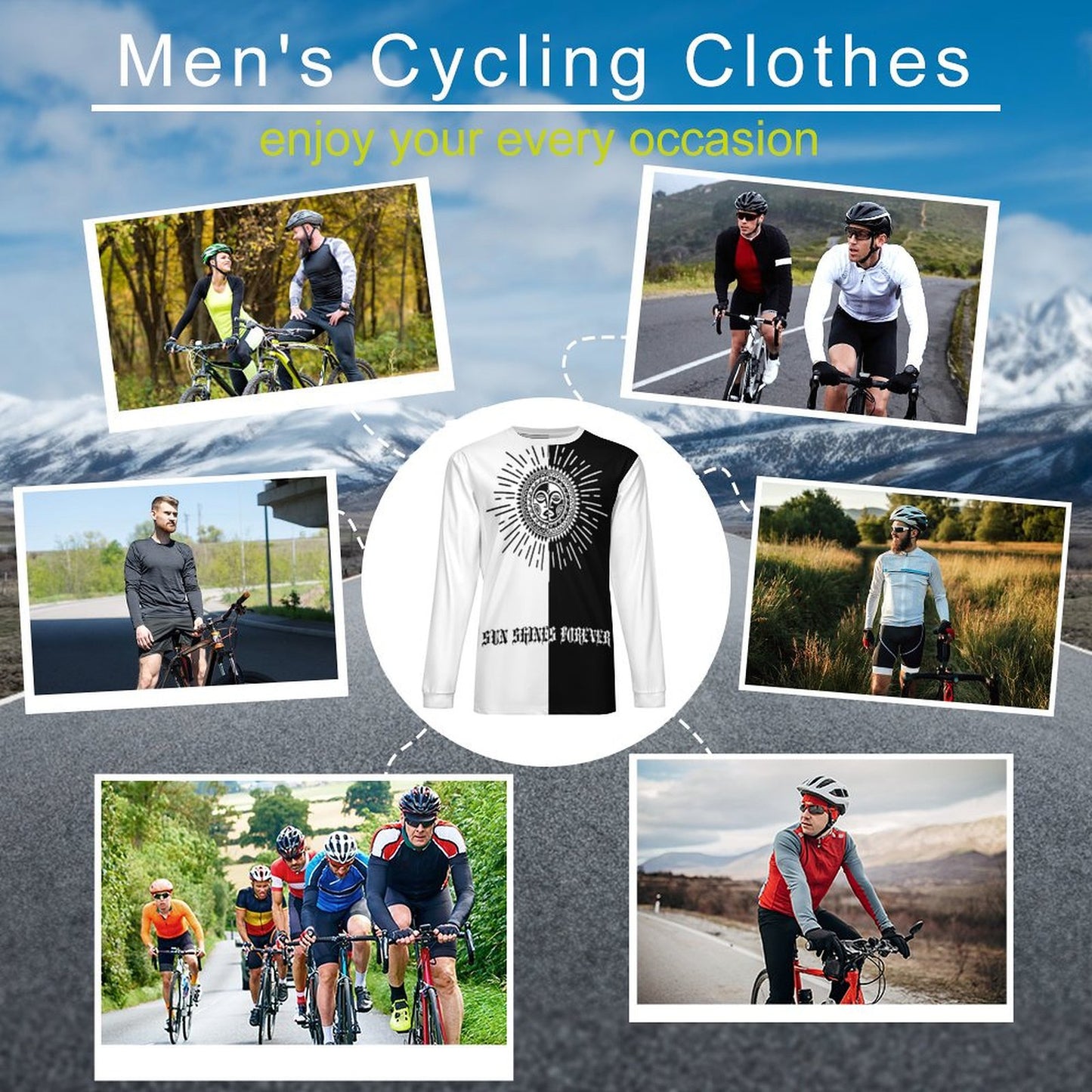 All-Over Print Men's Cycling Clothes