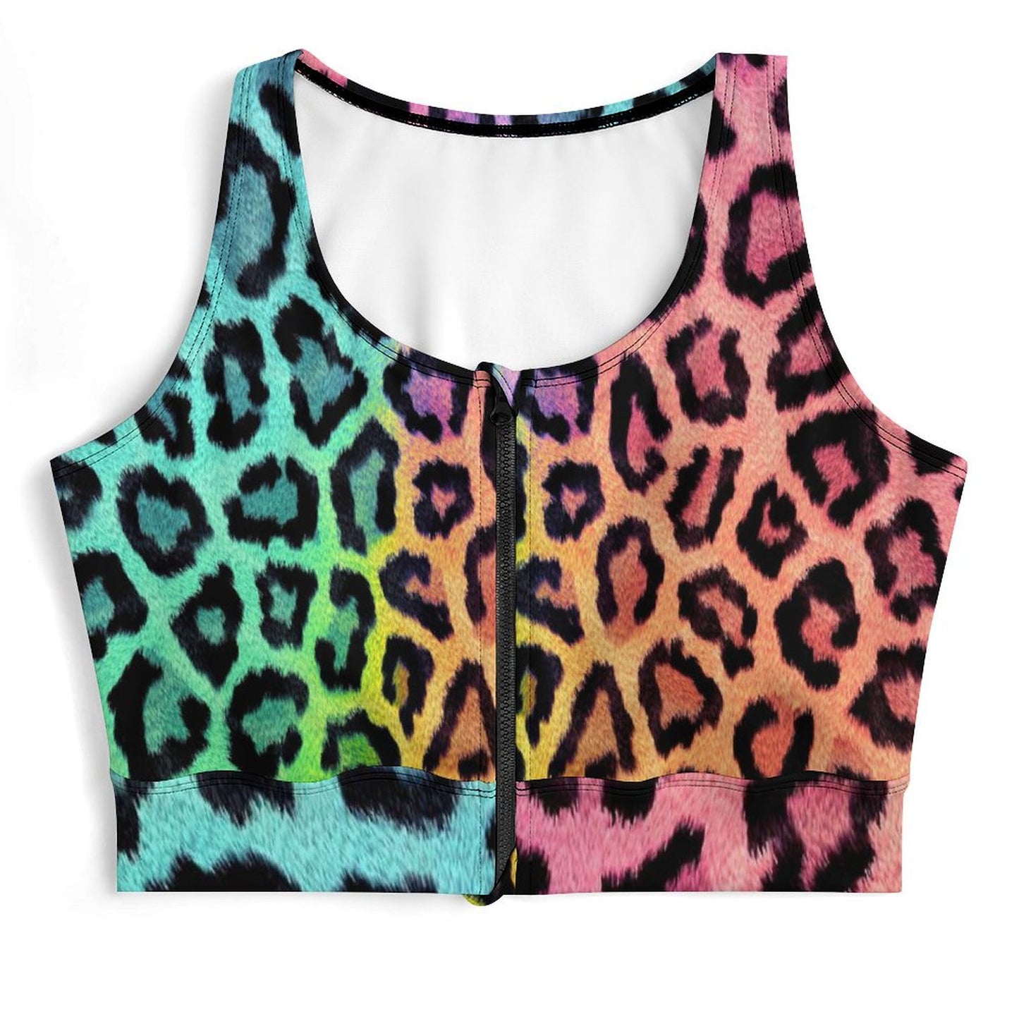 All-Over Print Women's Yoga Zipper Vest