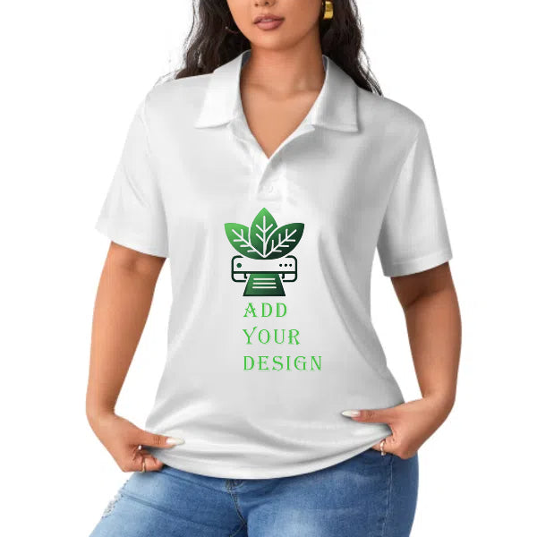 All-Over Print Women's POLO Straight Top