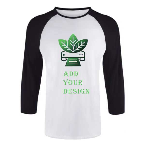 100% Cotton Men's Three Quarter Sleeve T-Shirt