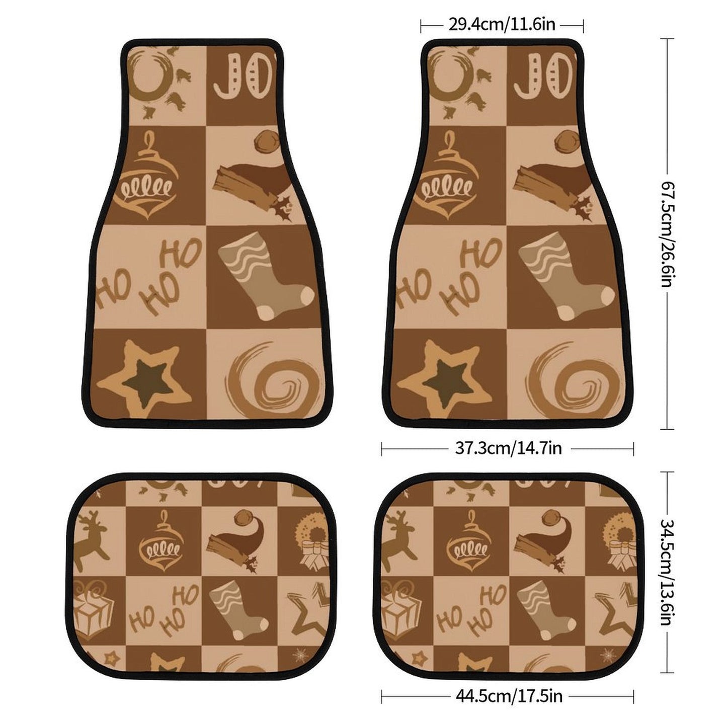 Four Piece Car Mat Set
