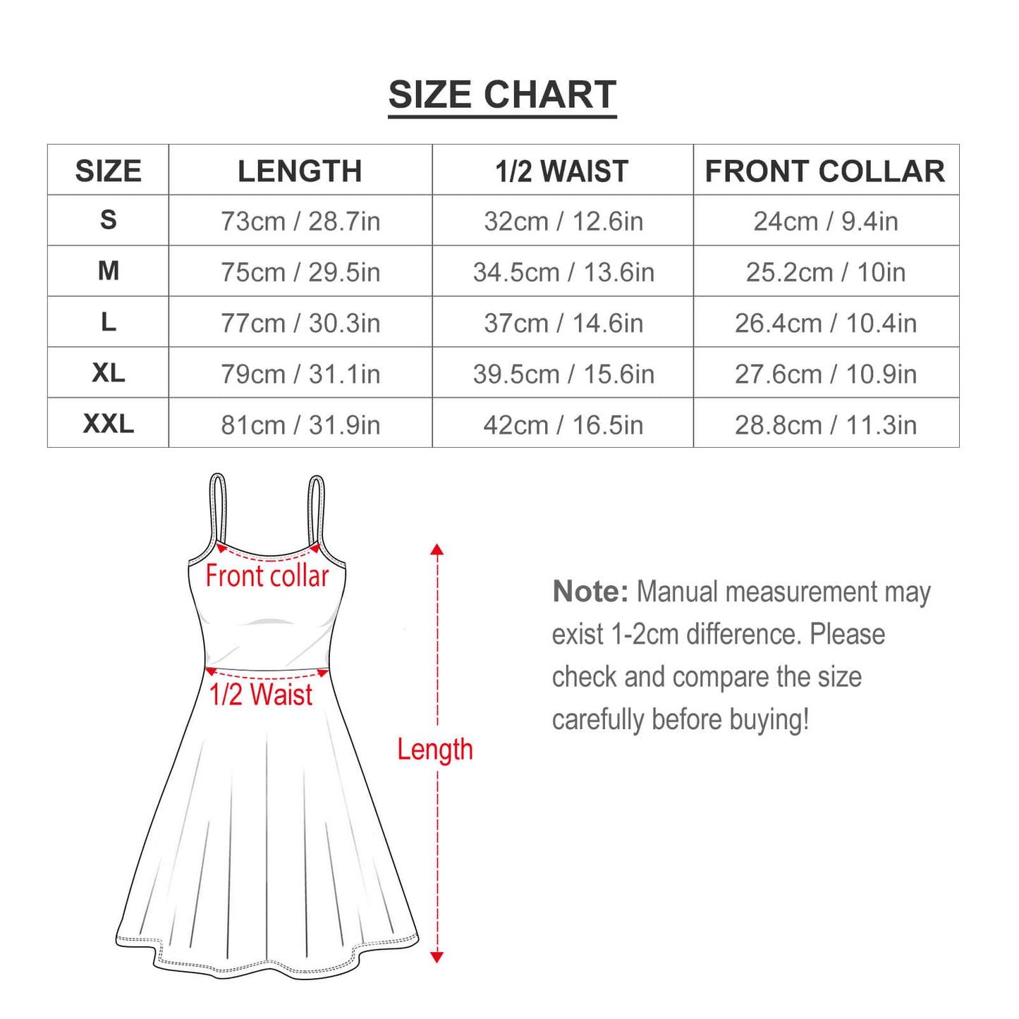 All-Over Print Women's Suspender Dress