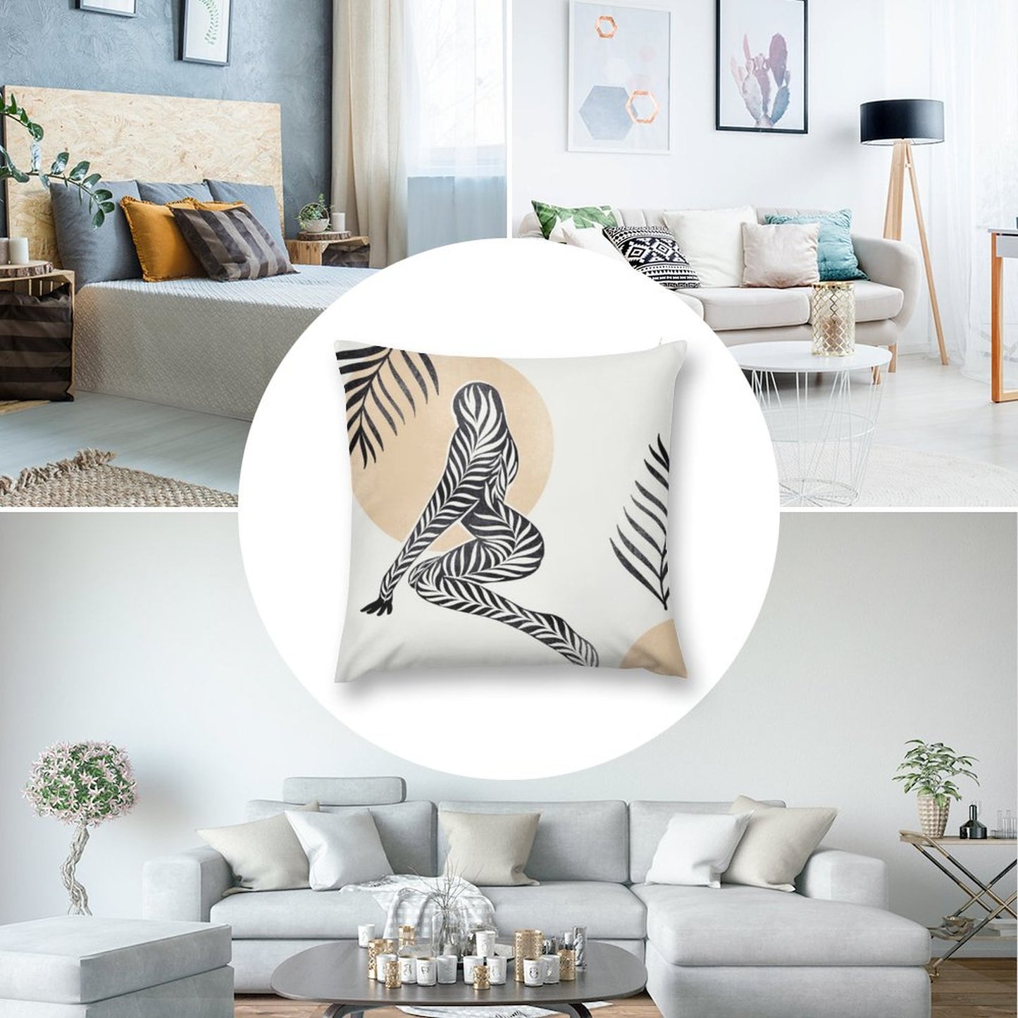 Plush Pillow Cover (Double Sided Design/Same Picture Different Picture Available)