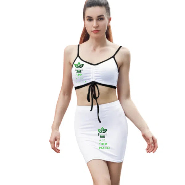 All-Over Print Skirt Type Drawstring Fitting