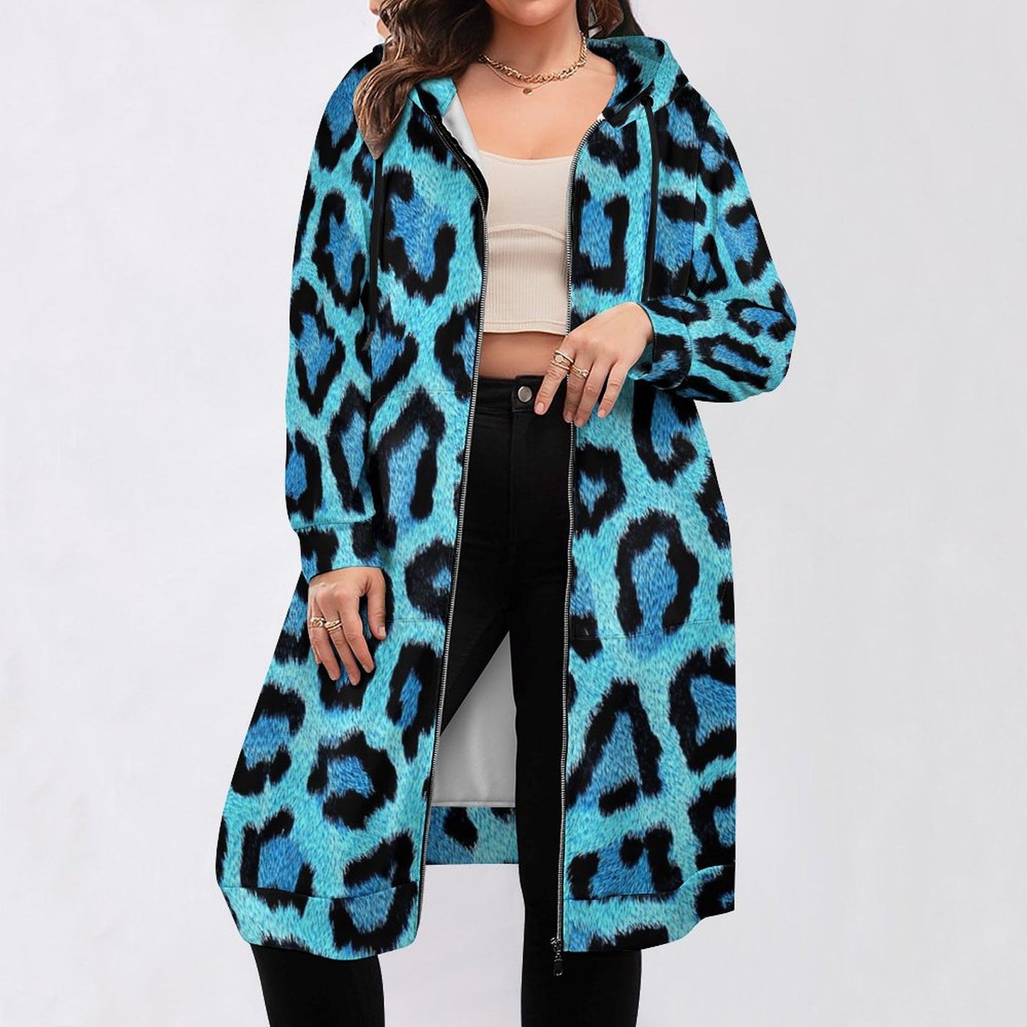 All-over Print Long Hooded Long Sleeve Hoodie