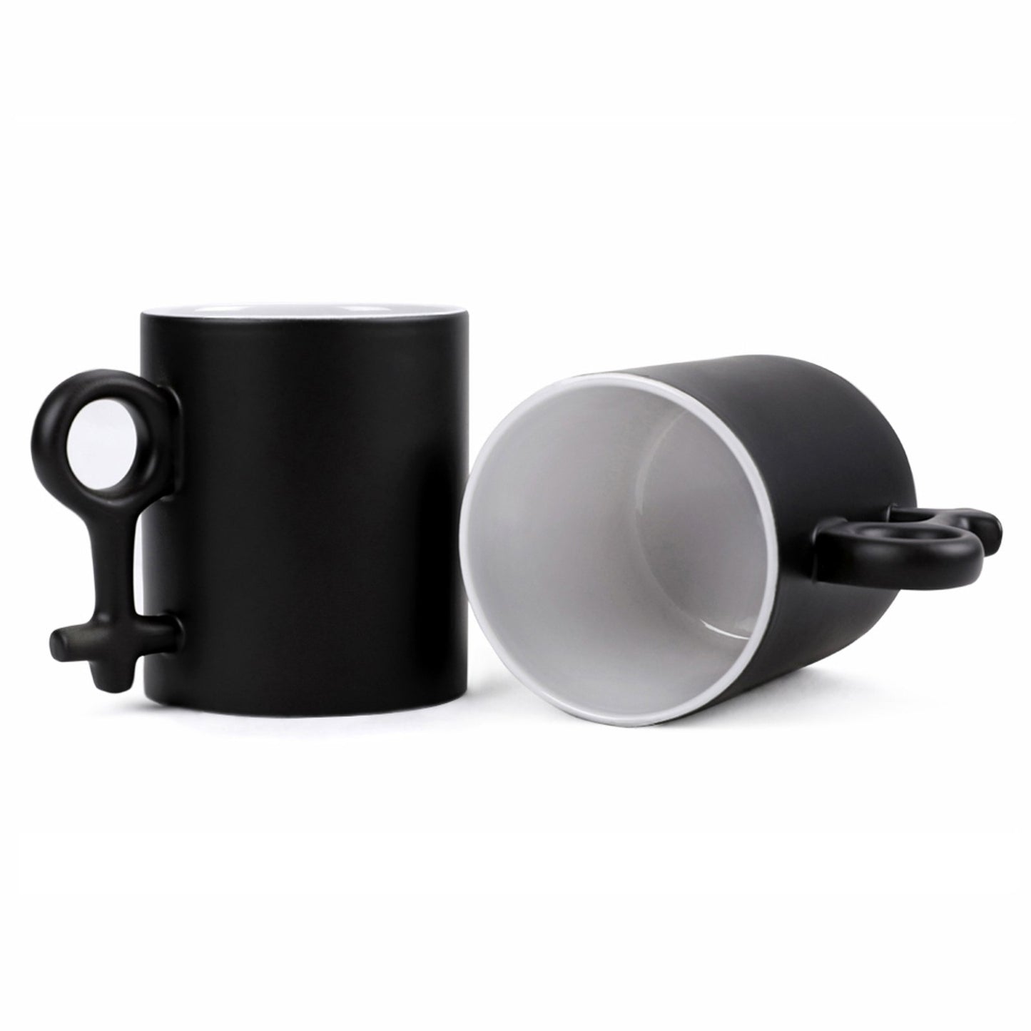 11oz Couples Symbol Discoloration Cup
