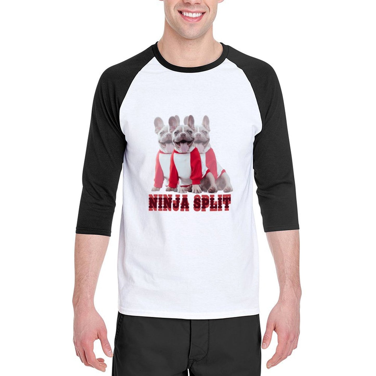 100% Cotton Men's Three Quarter Sleeve T-Shirt