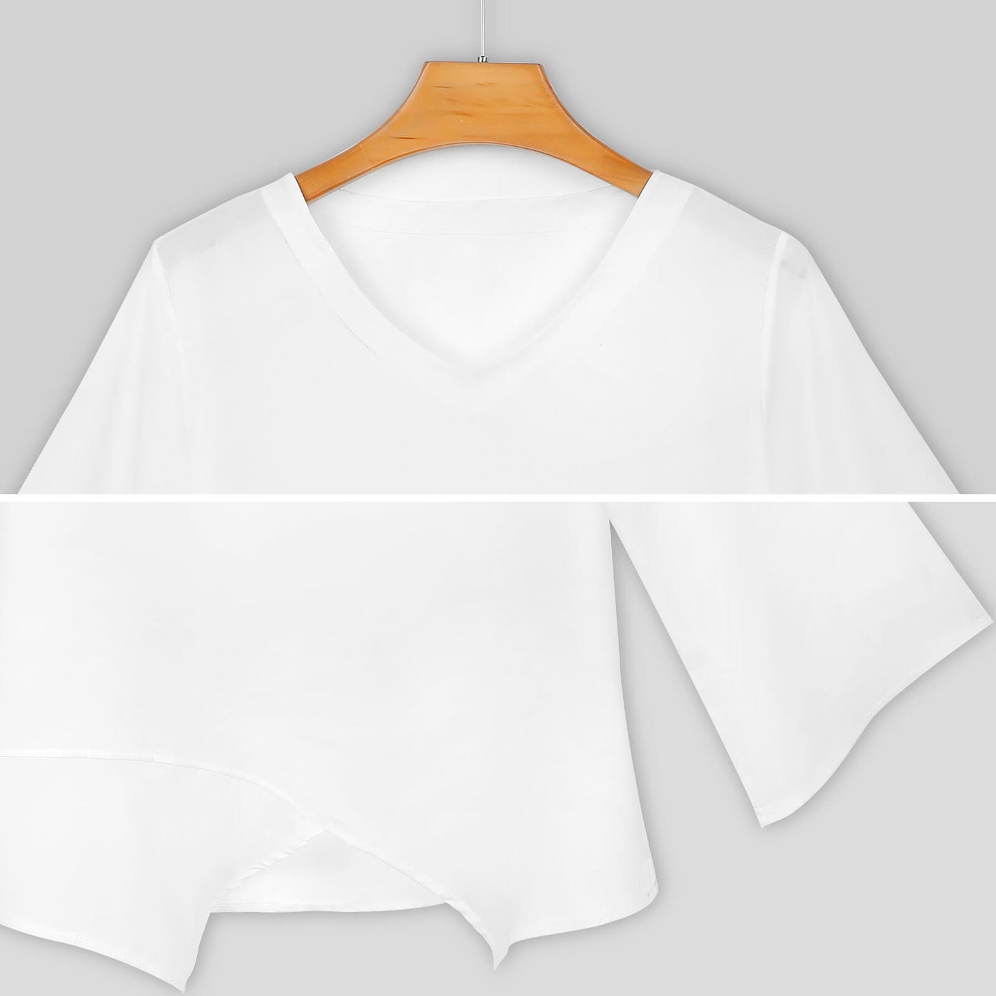 All-Over Print Women's Casual Loose Chiffon Long Sleeve Top