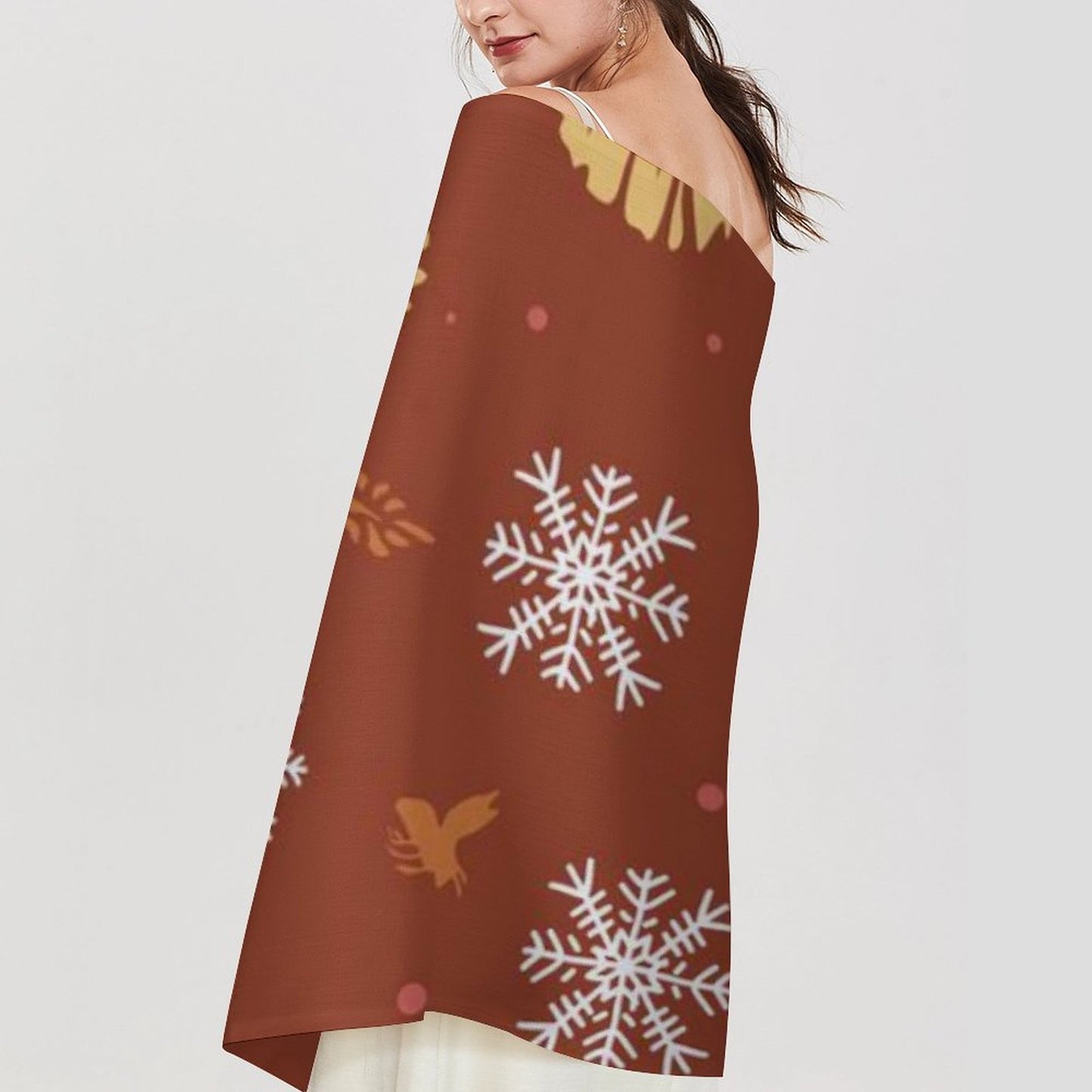 All-Over Print Tassel Scarf