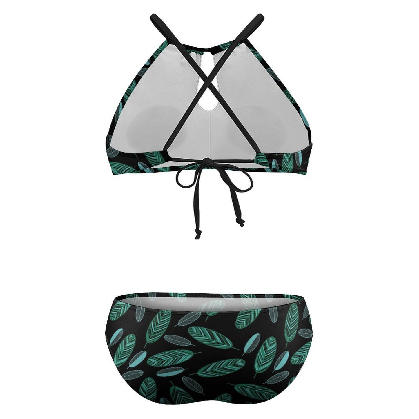 All-Over Print Plus Size Bikini Swimsuit