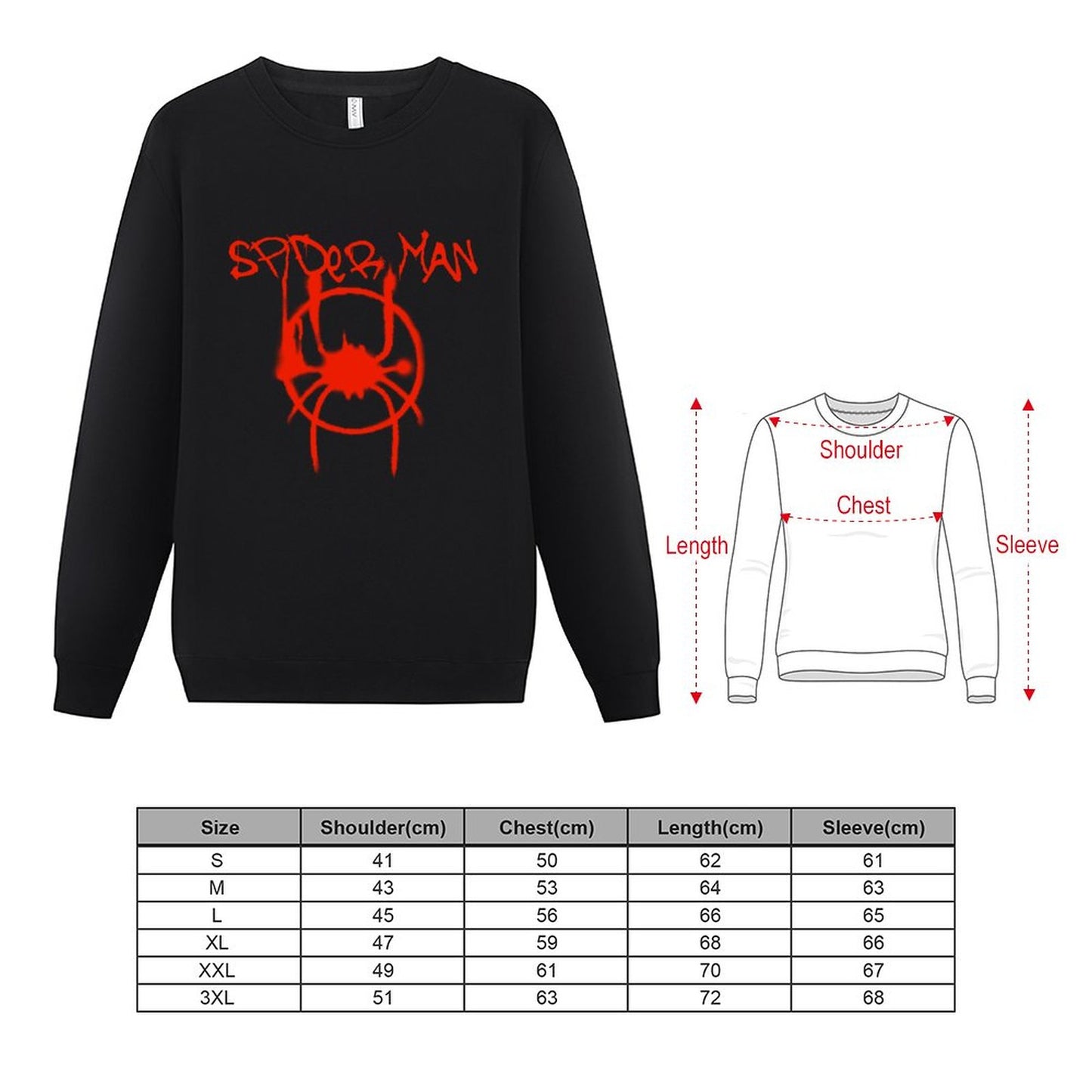 100% Cotton Women's Pullover Sweatshirt (front print)