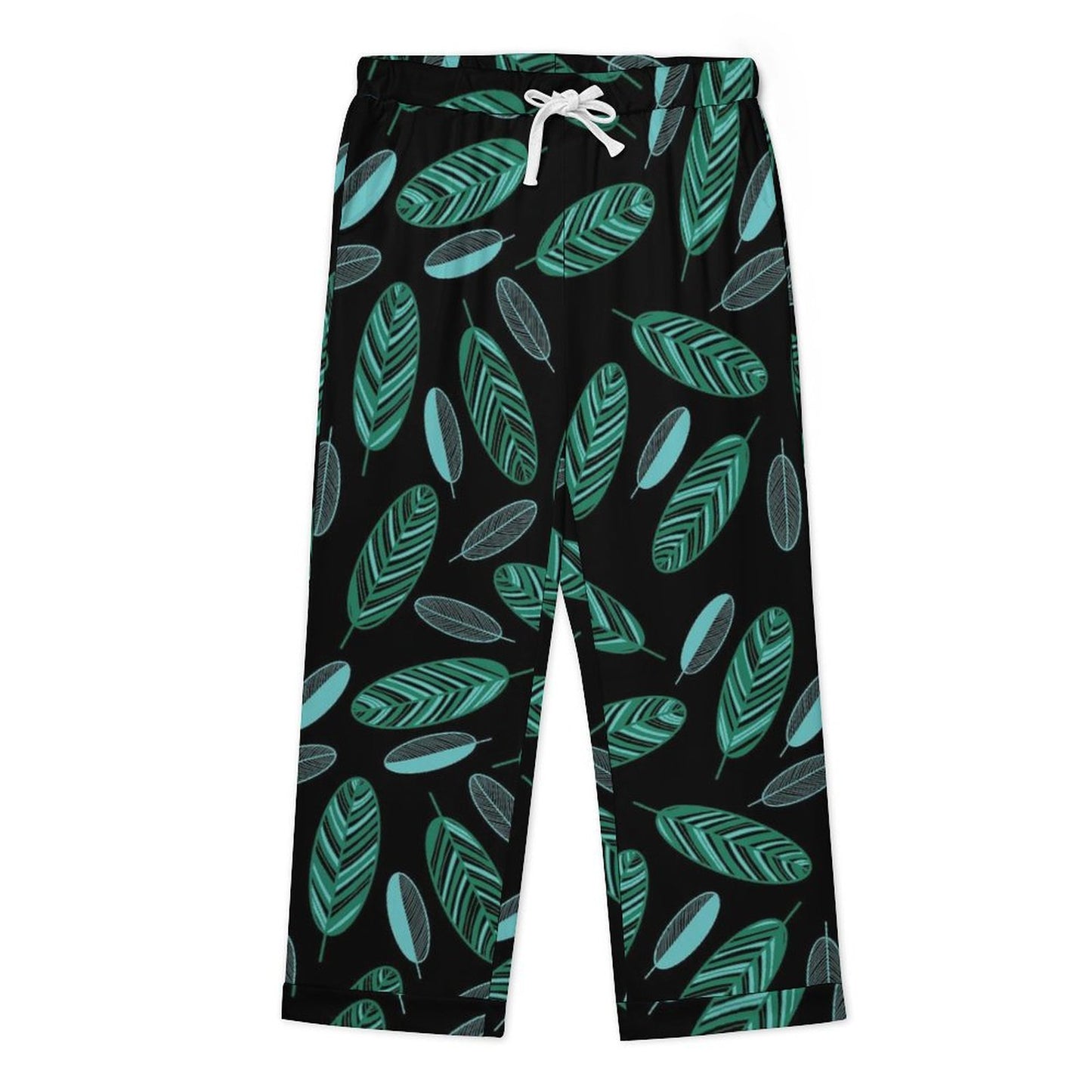 All-Over Print Men's Cuban Neck Pajama Set