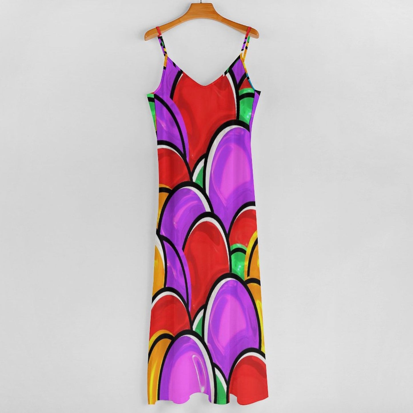 All-Over Print Women's Halter Long Dress