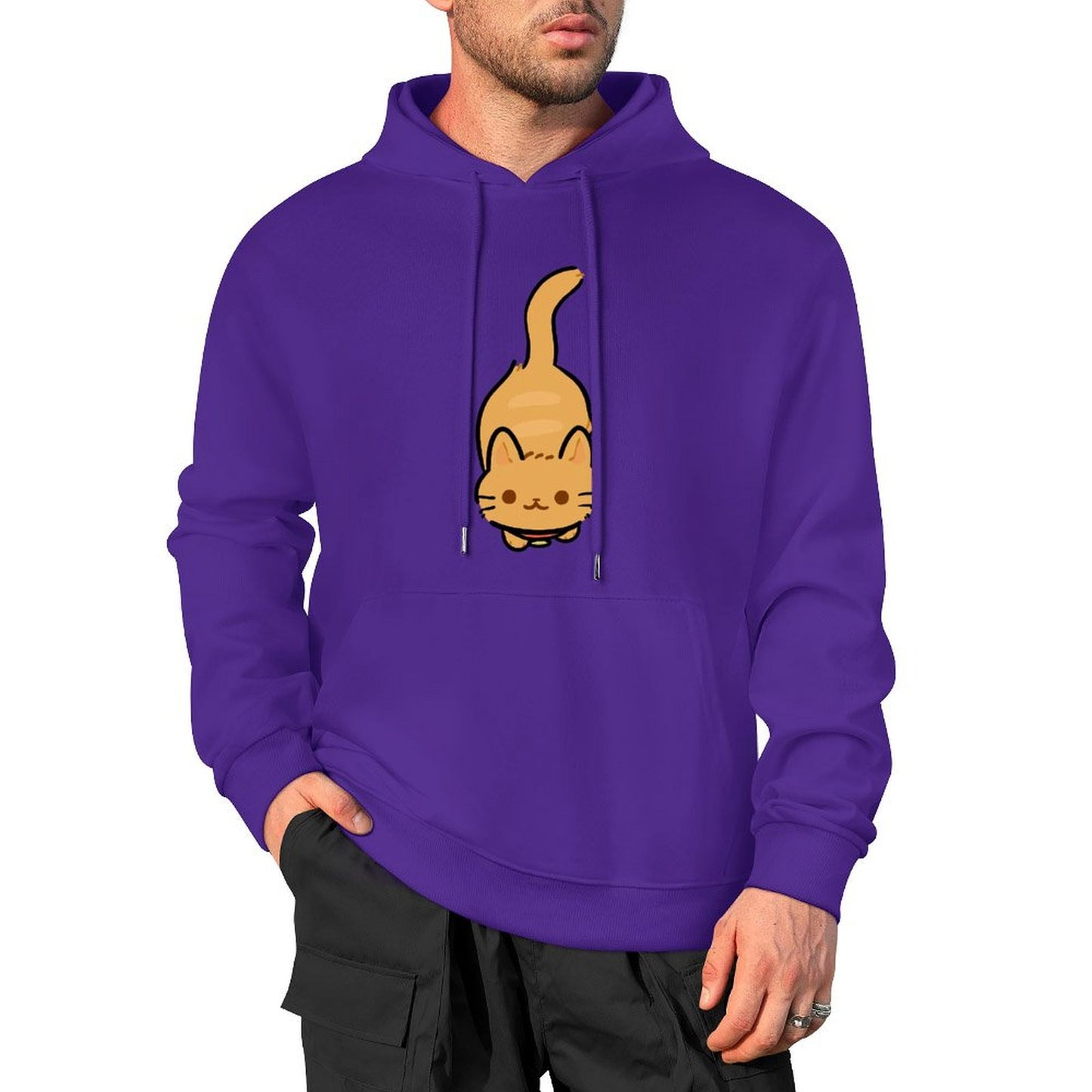 100% Cotton Multicolor Hooded Hoodie (printed front)