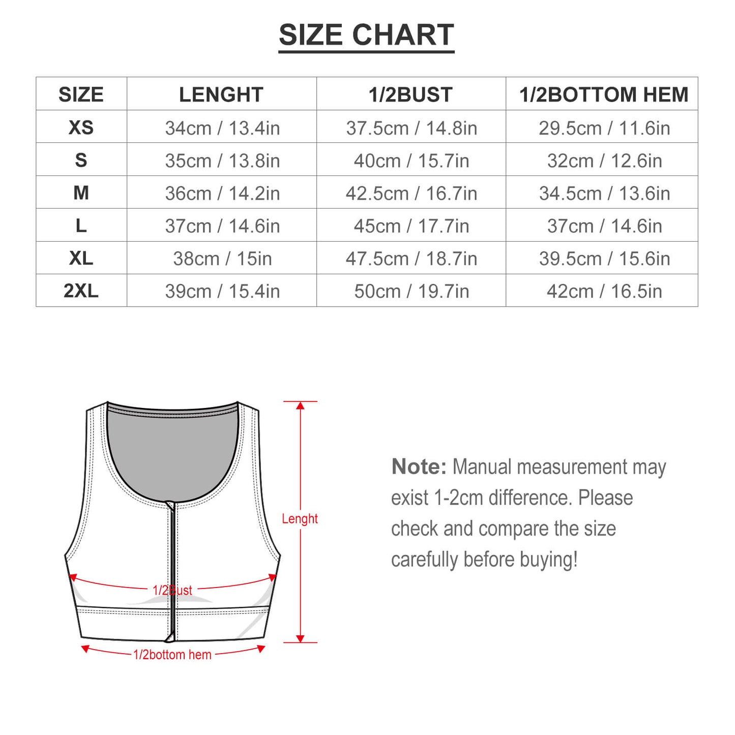 All-Over Print Women's Yoga Zipper Vest
