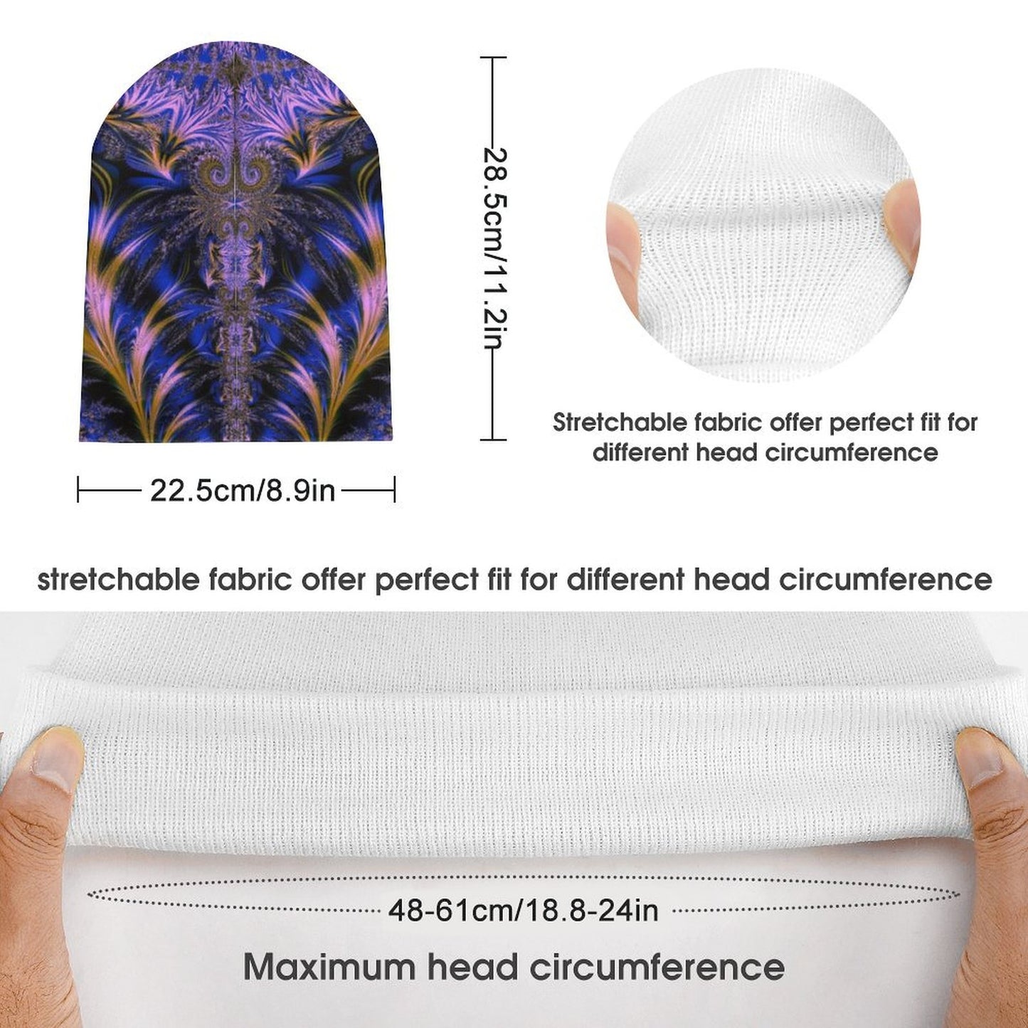 All-Over Print Knitted Hat