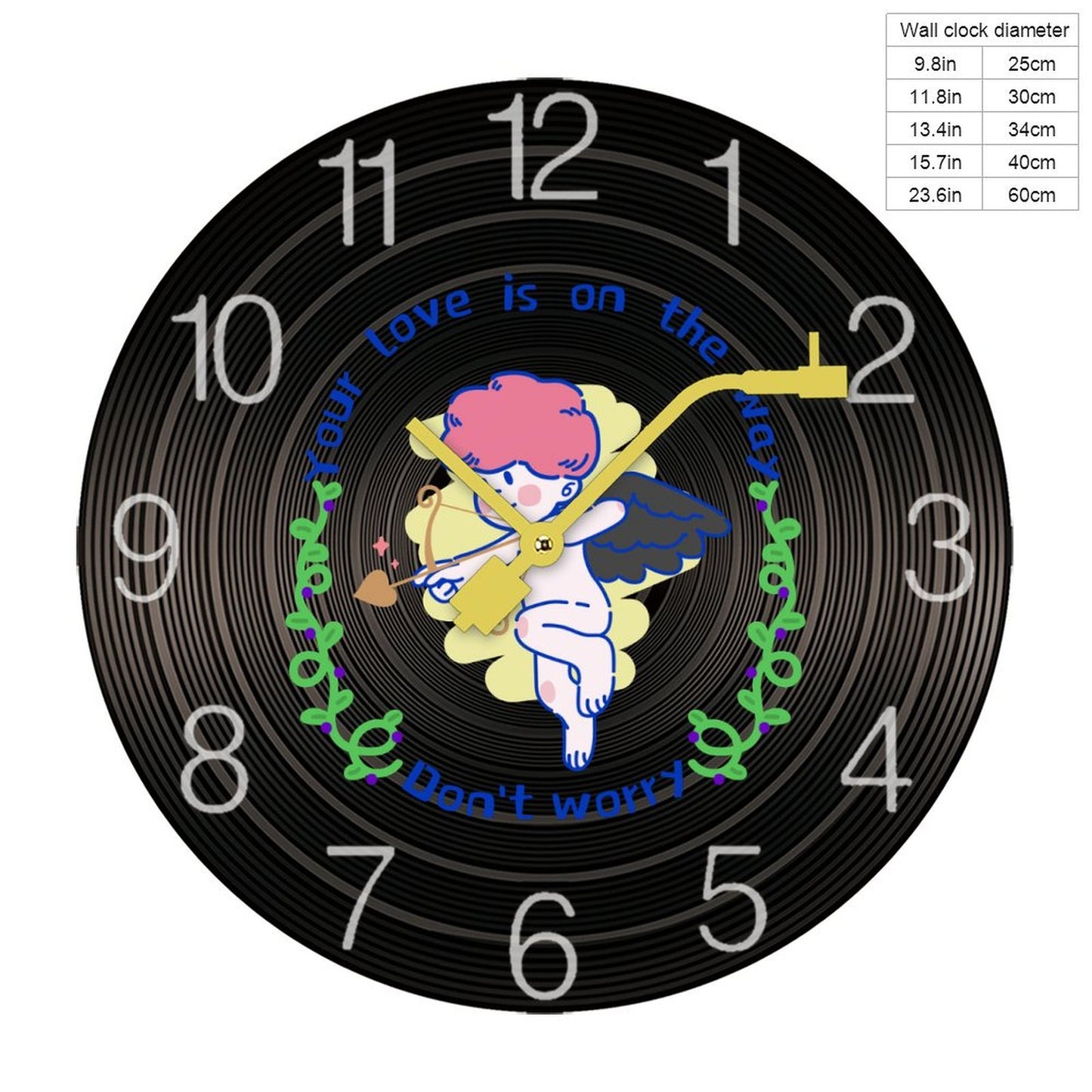 Record Wall Clock