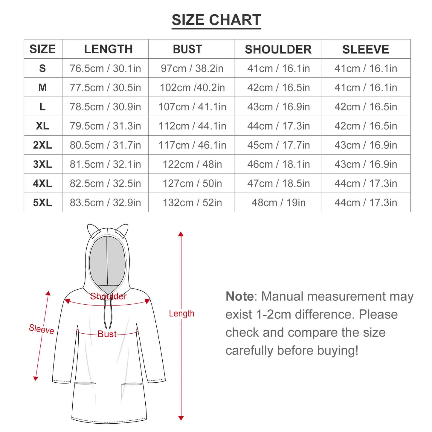 All-over Printed Hoodie Pullover Seven-quarter Sleeve Loose Sweatshirt