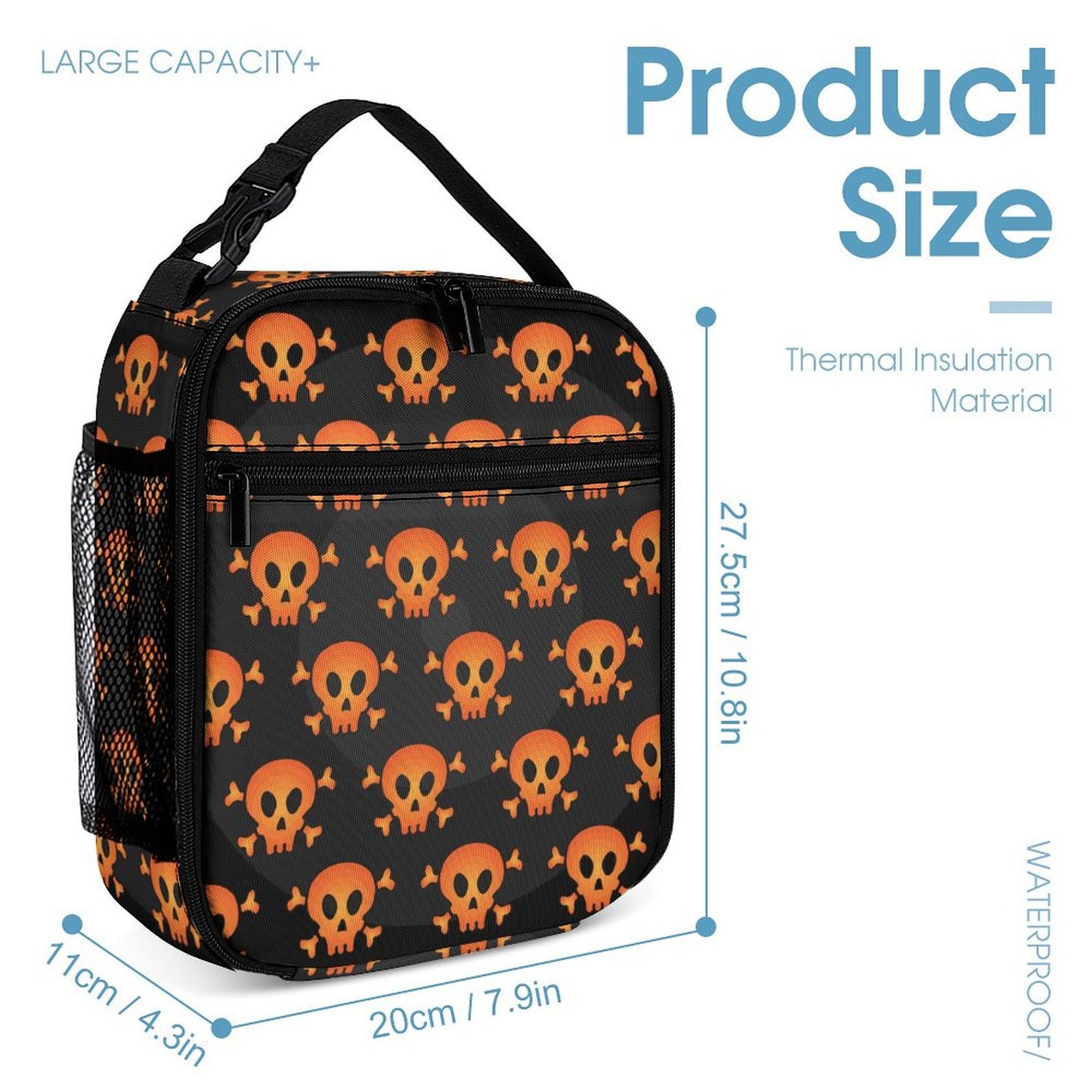 School Bag Portable Lunch Bag Stationery Bag Set
