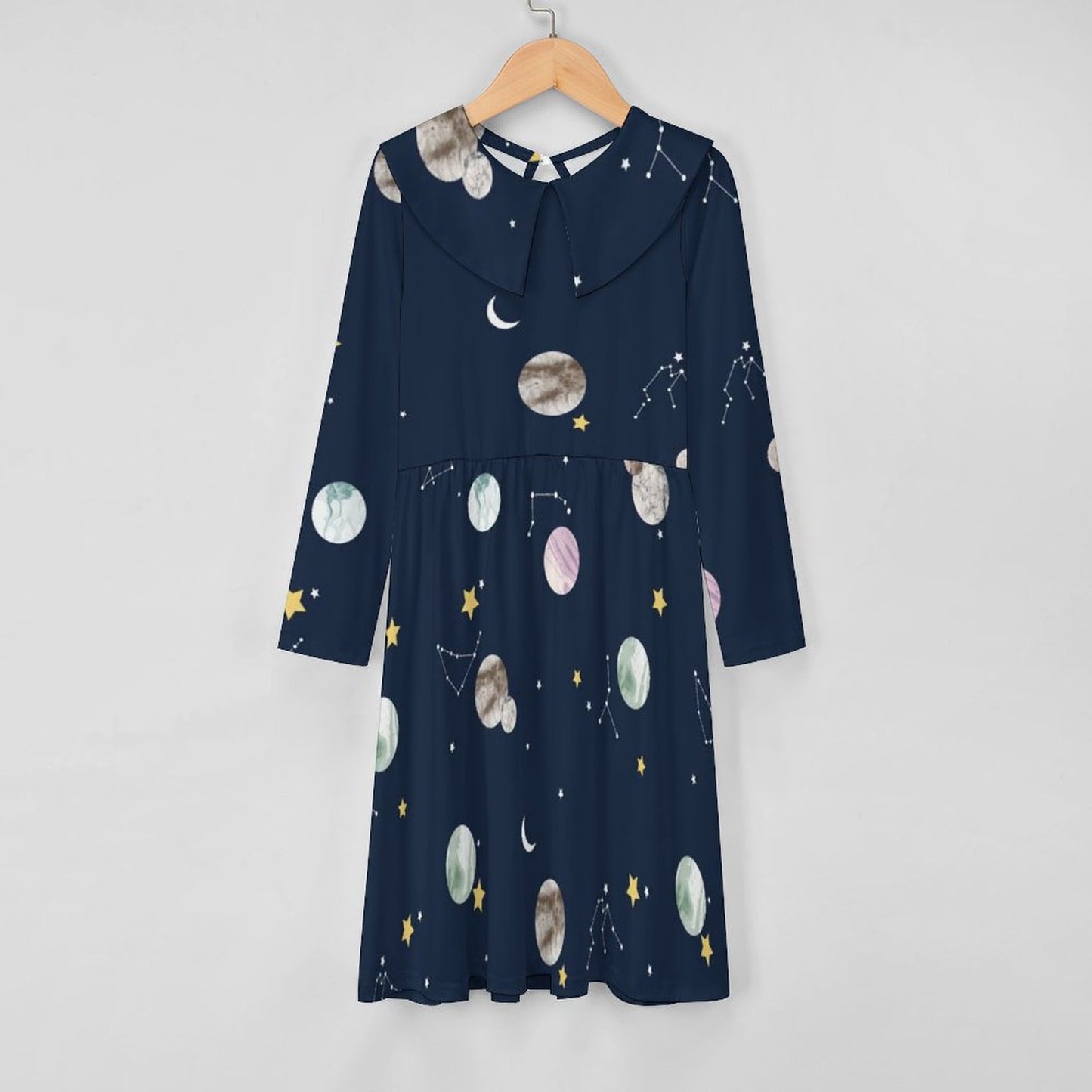 All-Over Print Children's Long Sleeved Dress