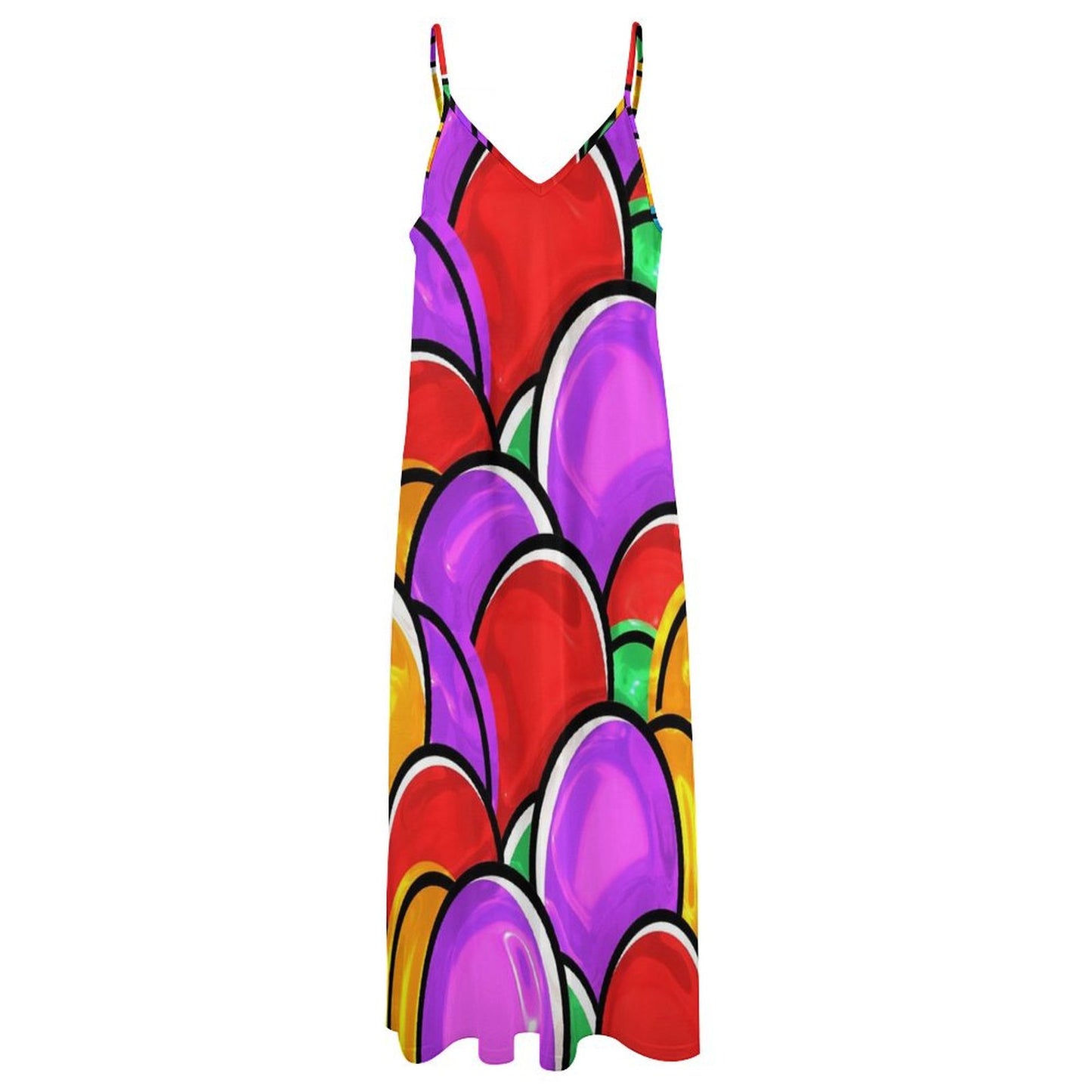 All-Over Print Women's Halter Long Dress