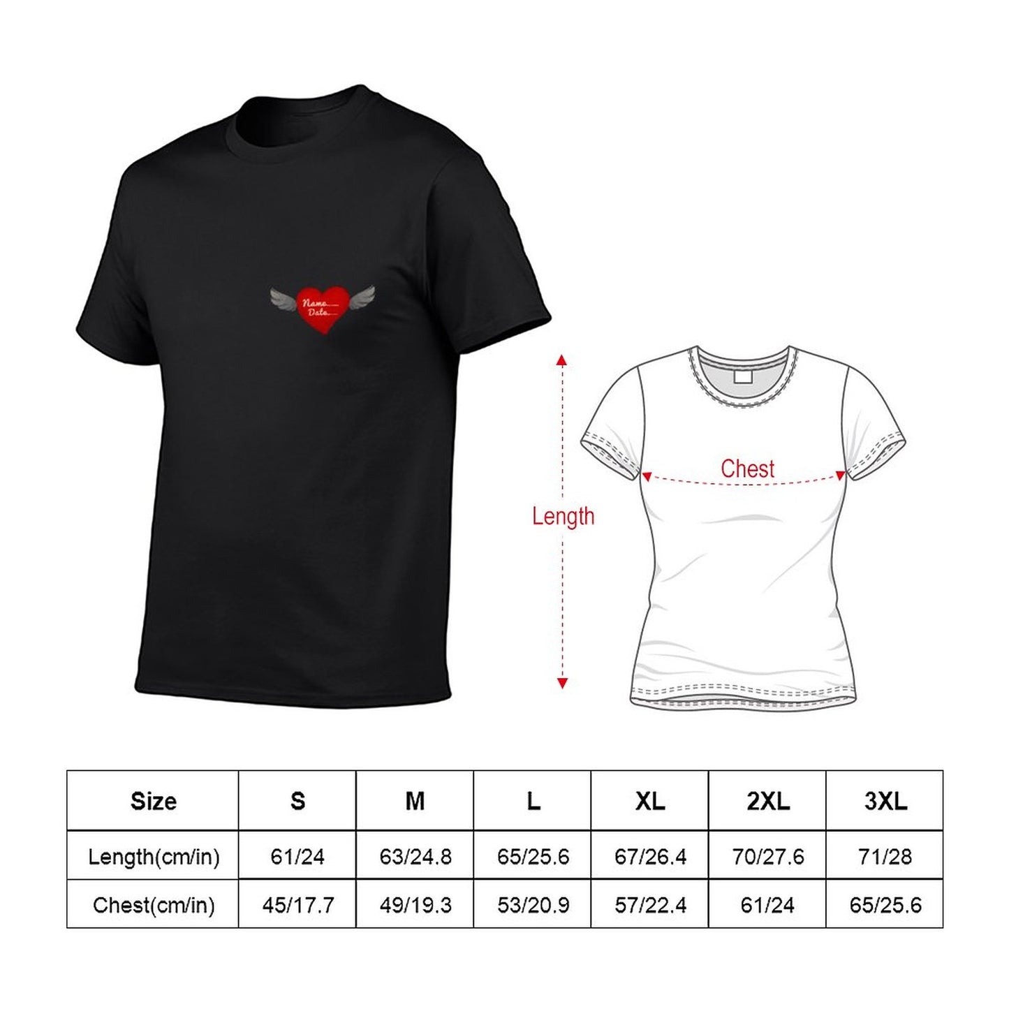 100% Cotton Women's Short Sleeve T-Shirt(front and back printing)