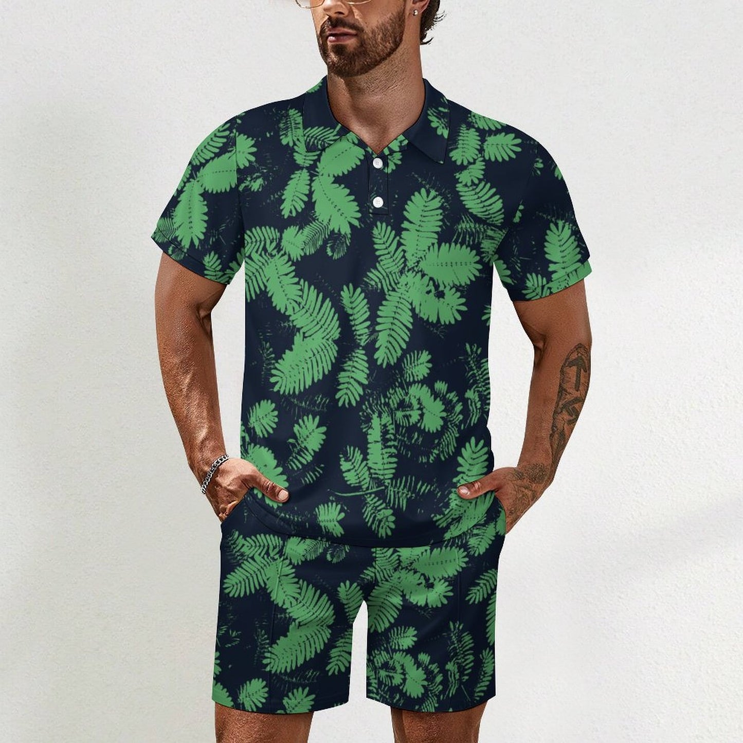 All-Over Print POLO Shirt Set