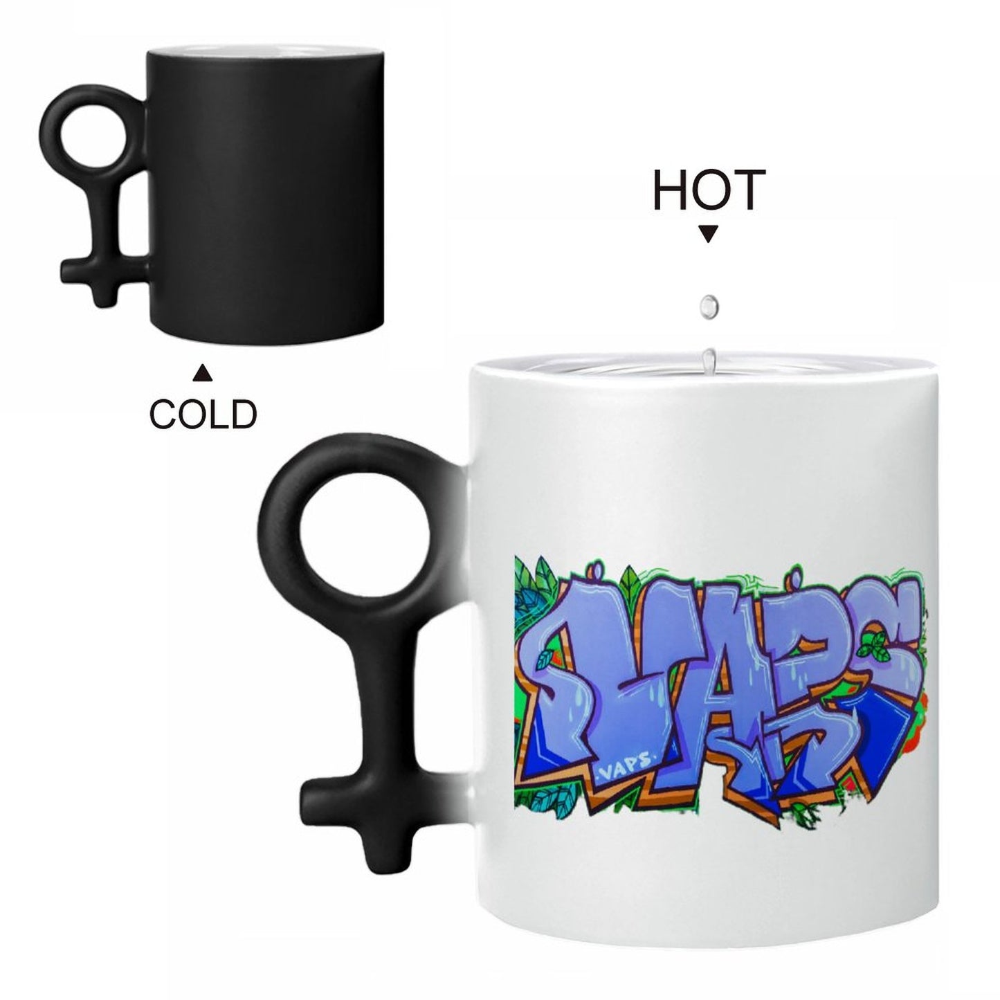 11oz Couples Symbol Discoloration Cup