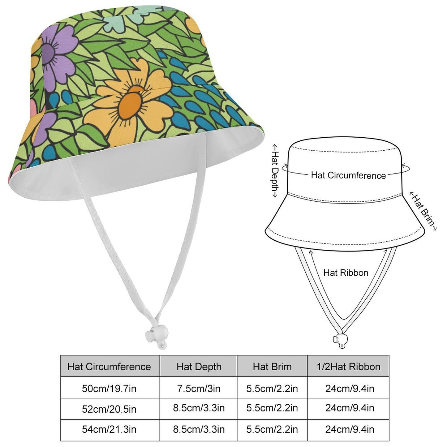 All-Over Print Children's Fisherman Hat