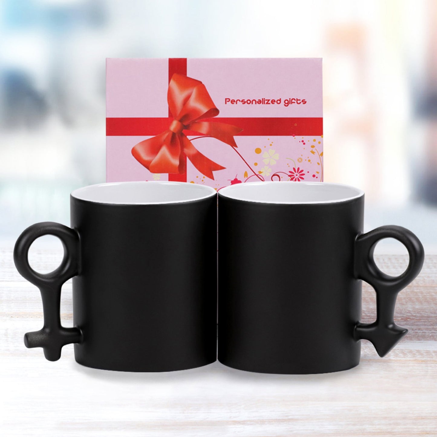 11oz Couples Symbol Discoloration Cup