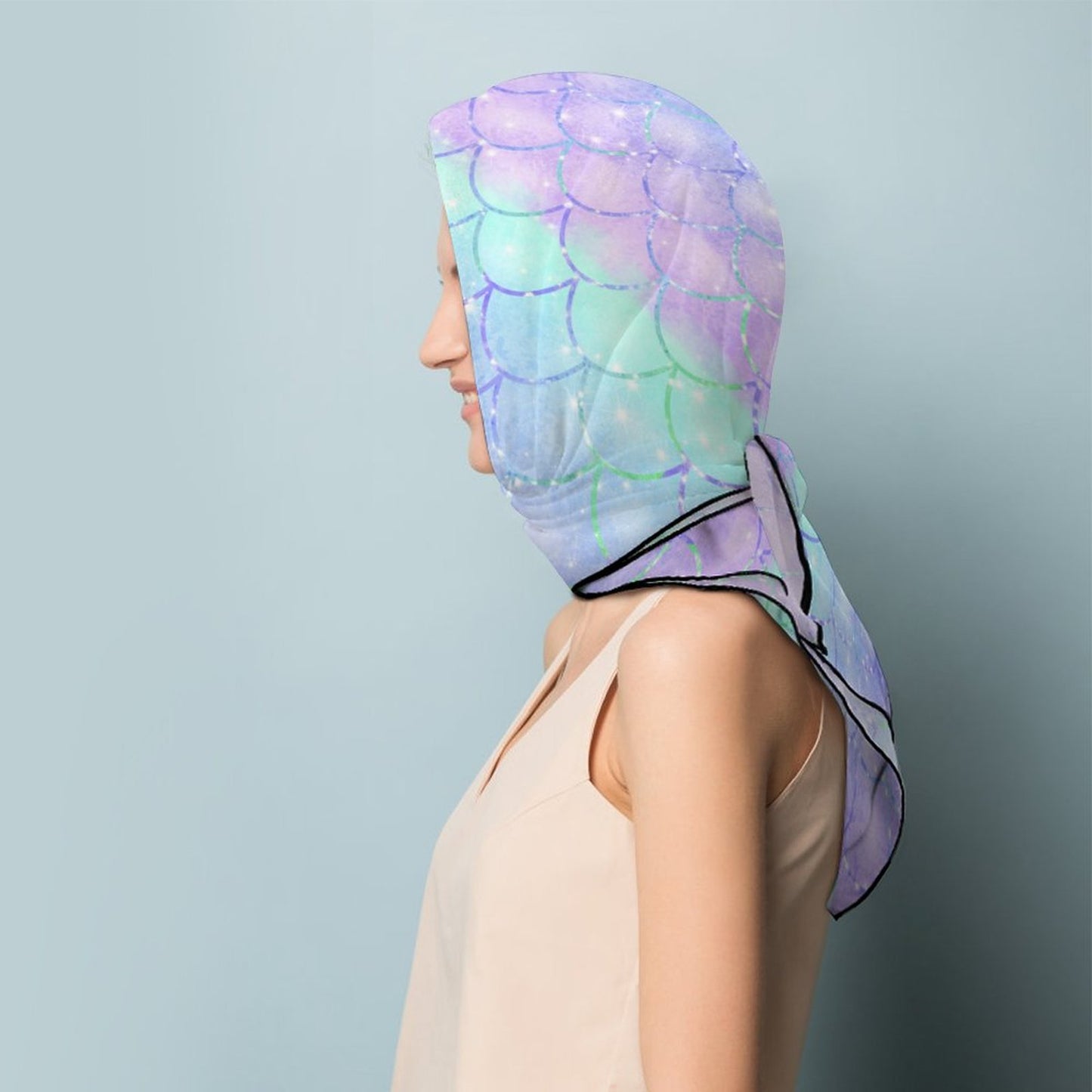 All-Over Print Multi-purpose Silk Scarves