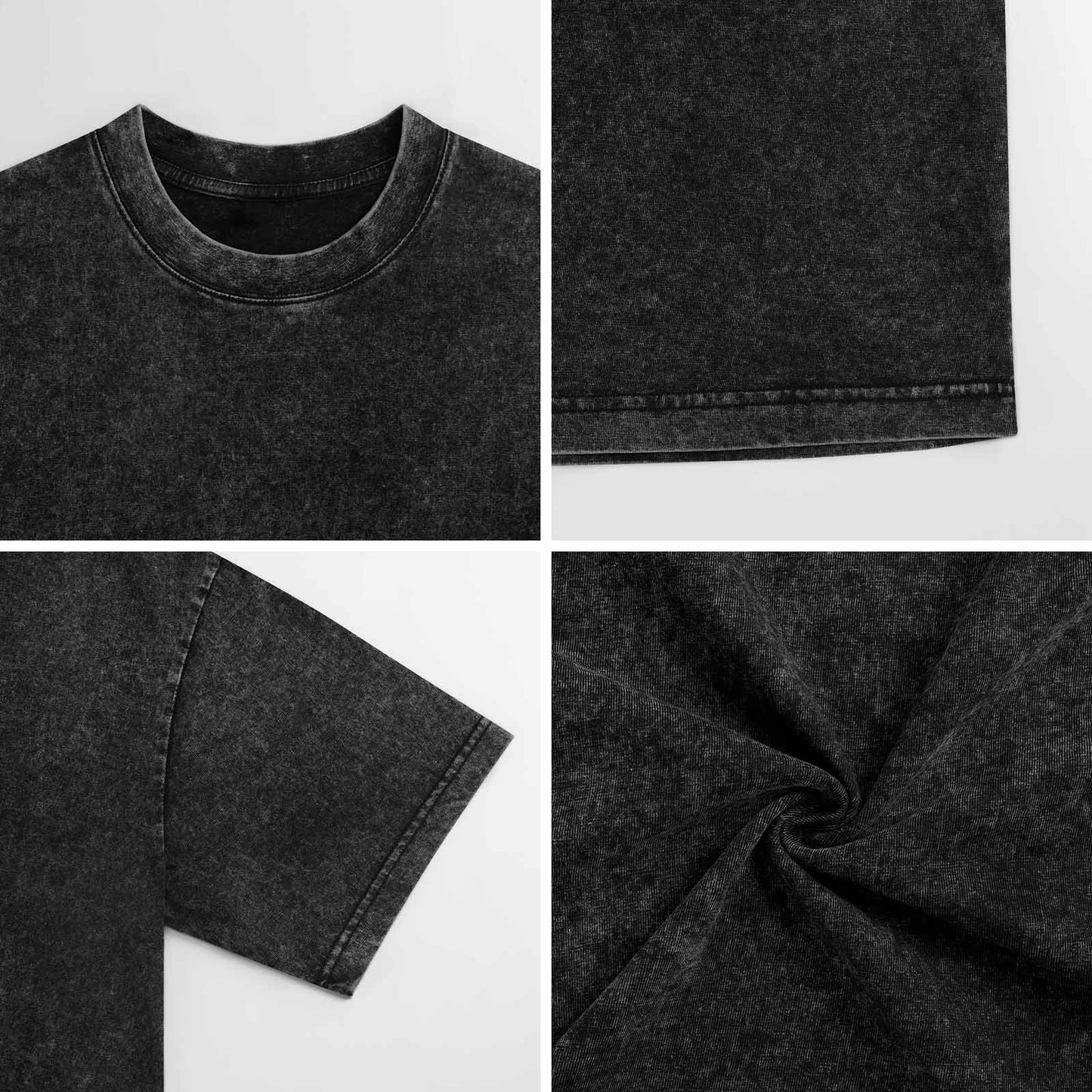 Iron on vintage wash drop shoulder t-shirt