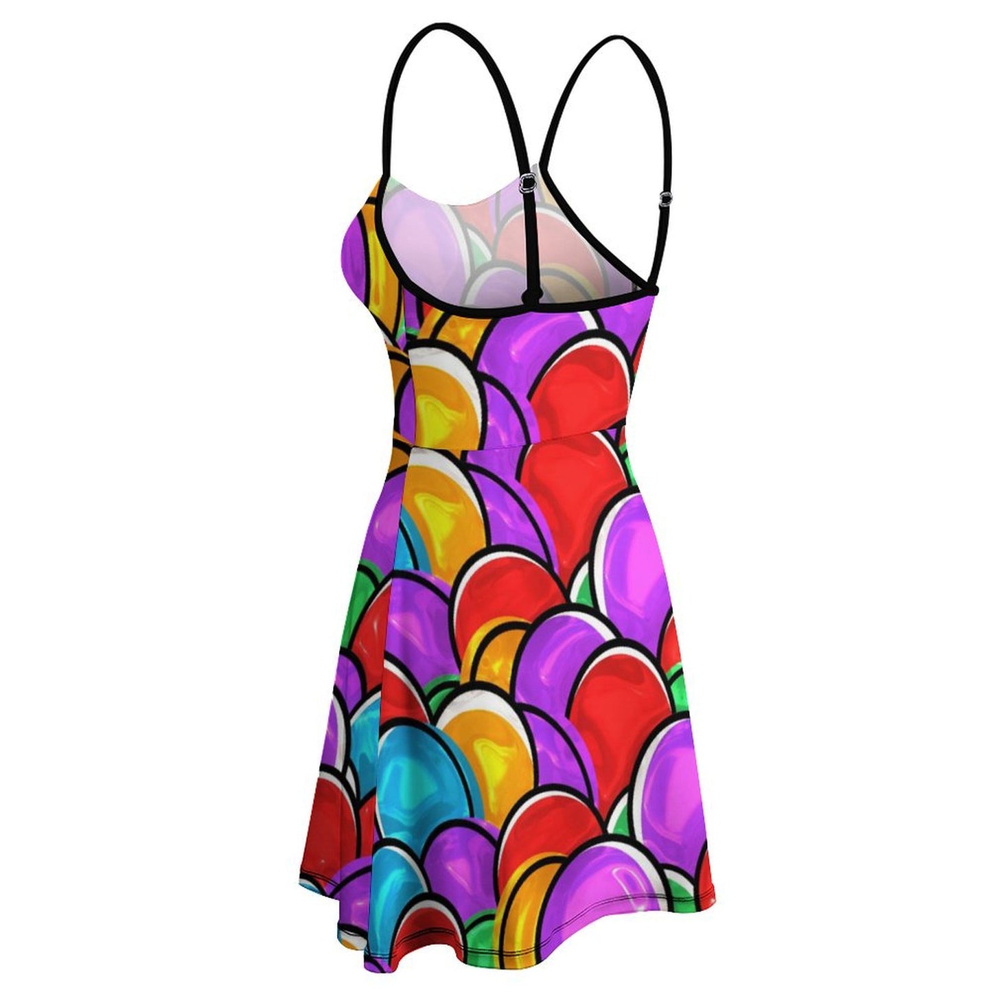 All-Over Print Women's Suspender Dress