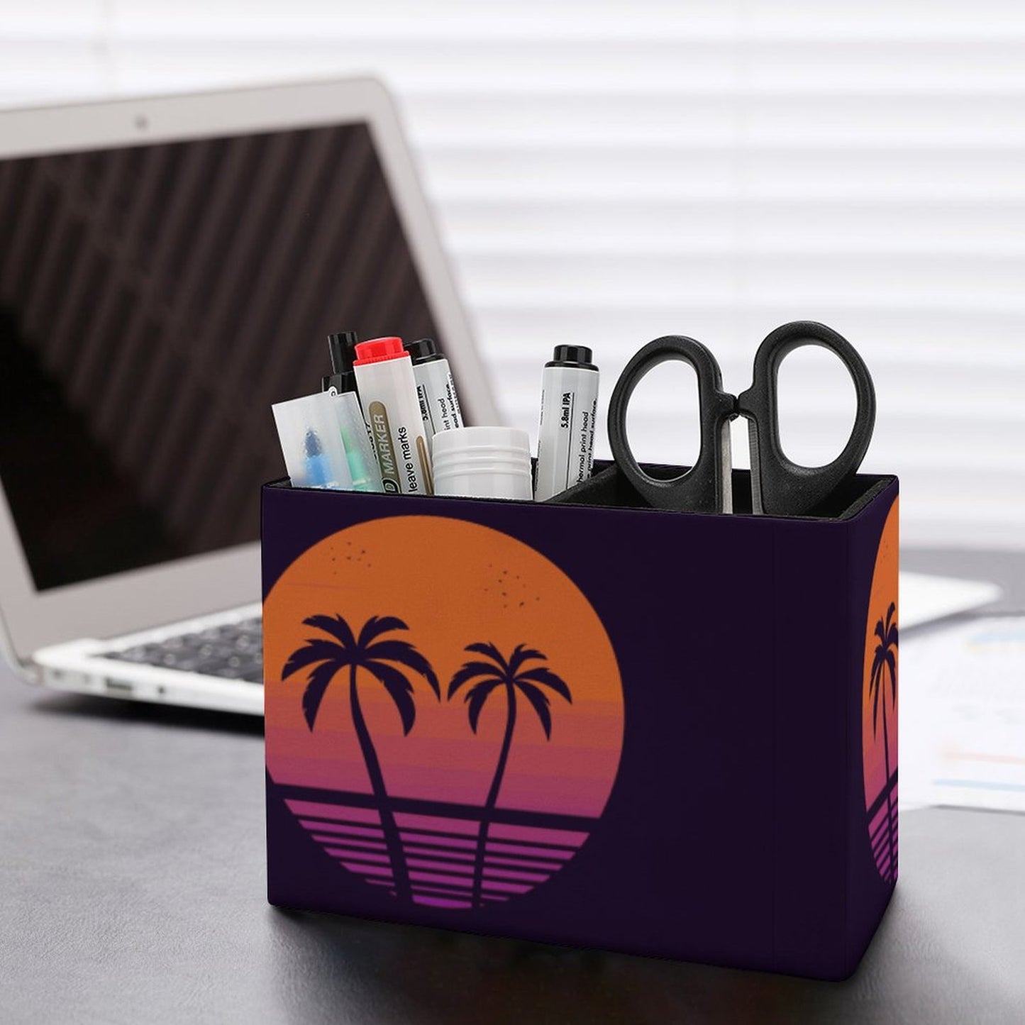 Leather Pen Container